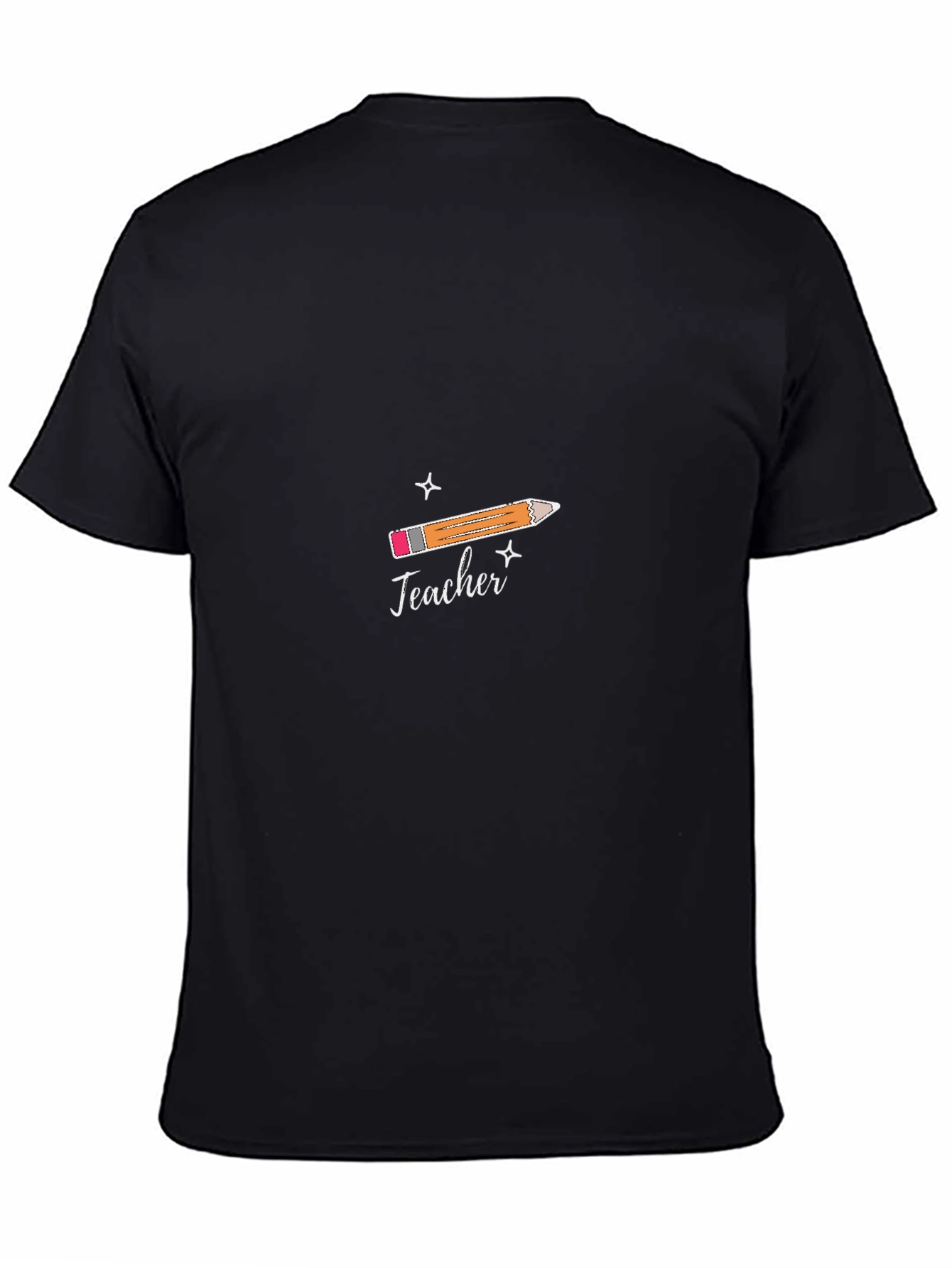 Teacher Graphic T-Shirt: Pencil Design Tee