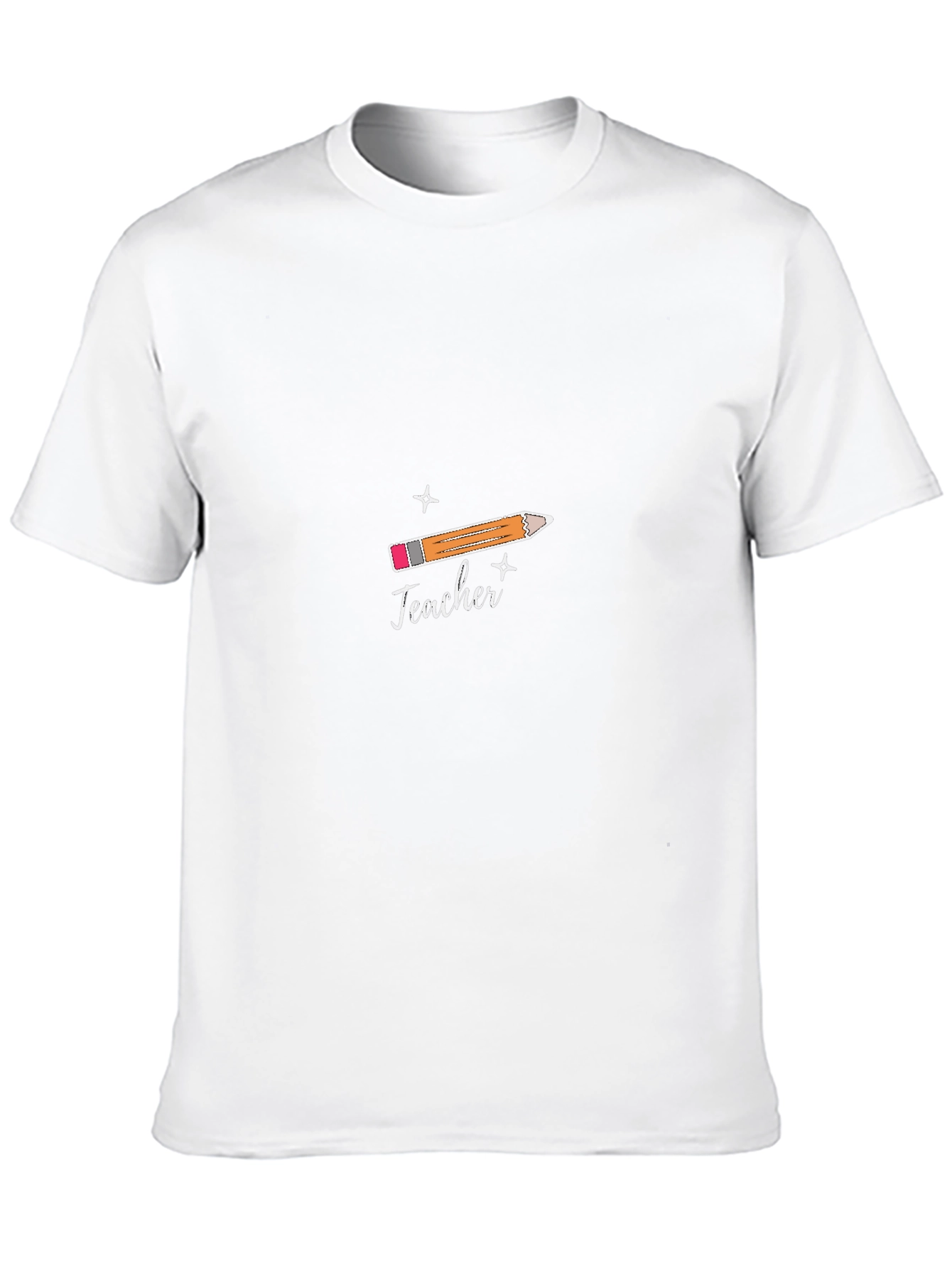 Teacher Graphic T-Shirt: Pencil Design Tee