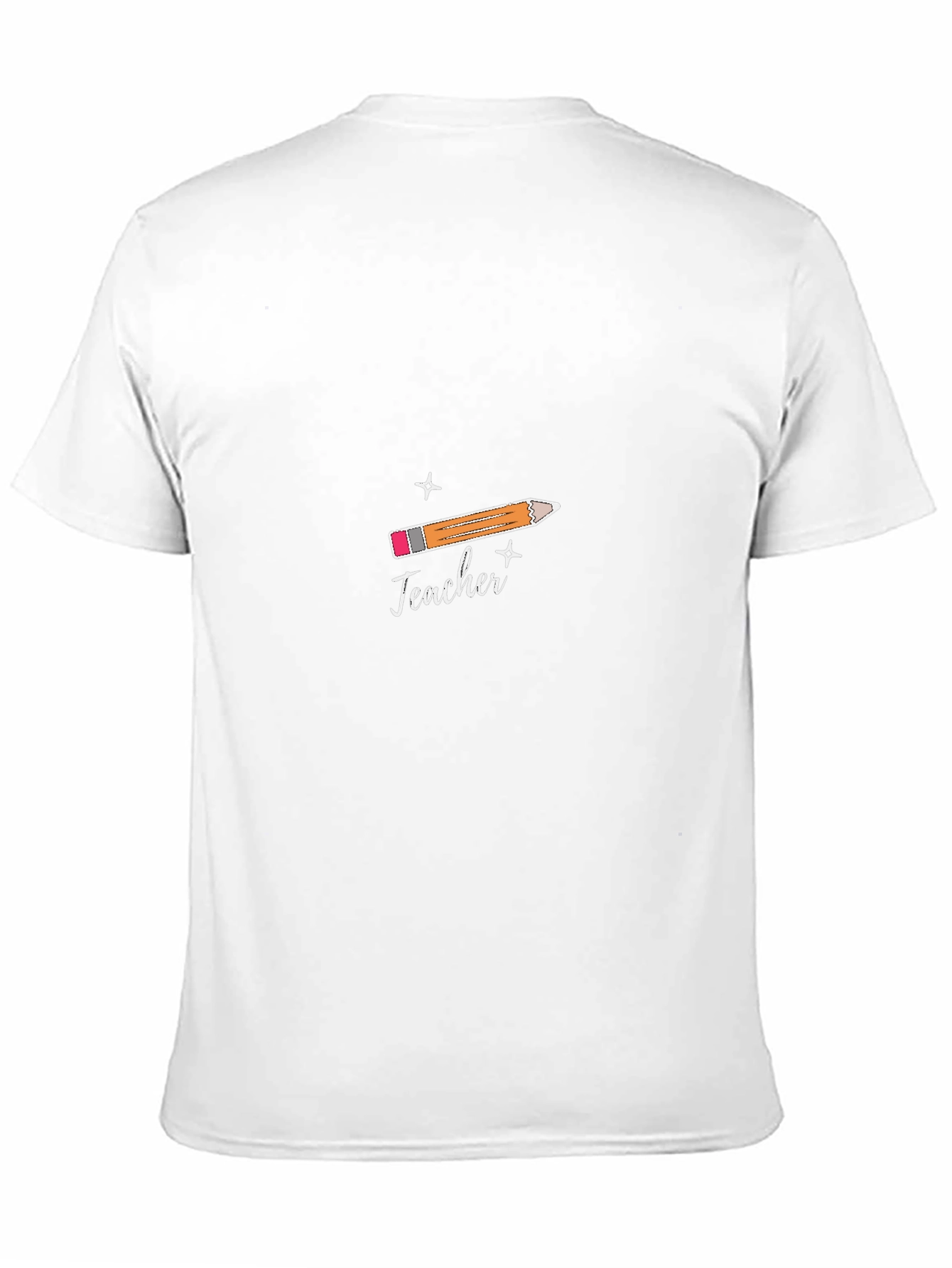 Teacher Graphic T-Shirt: Pencil Design Tee