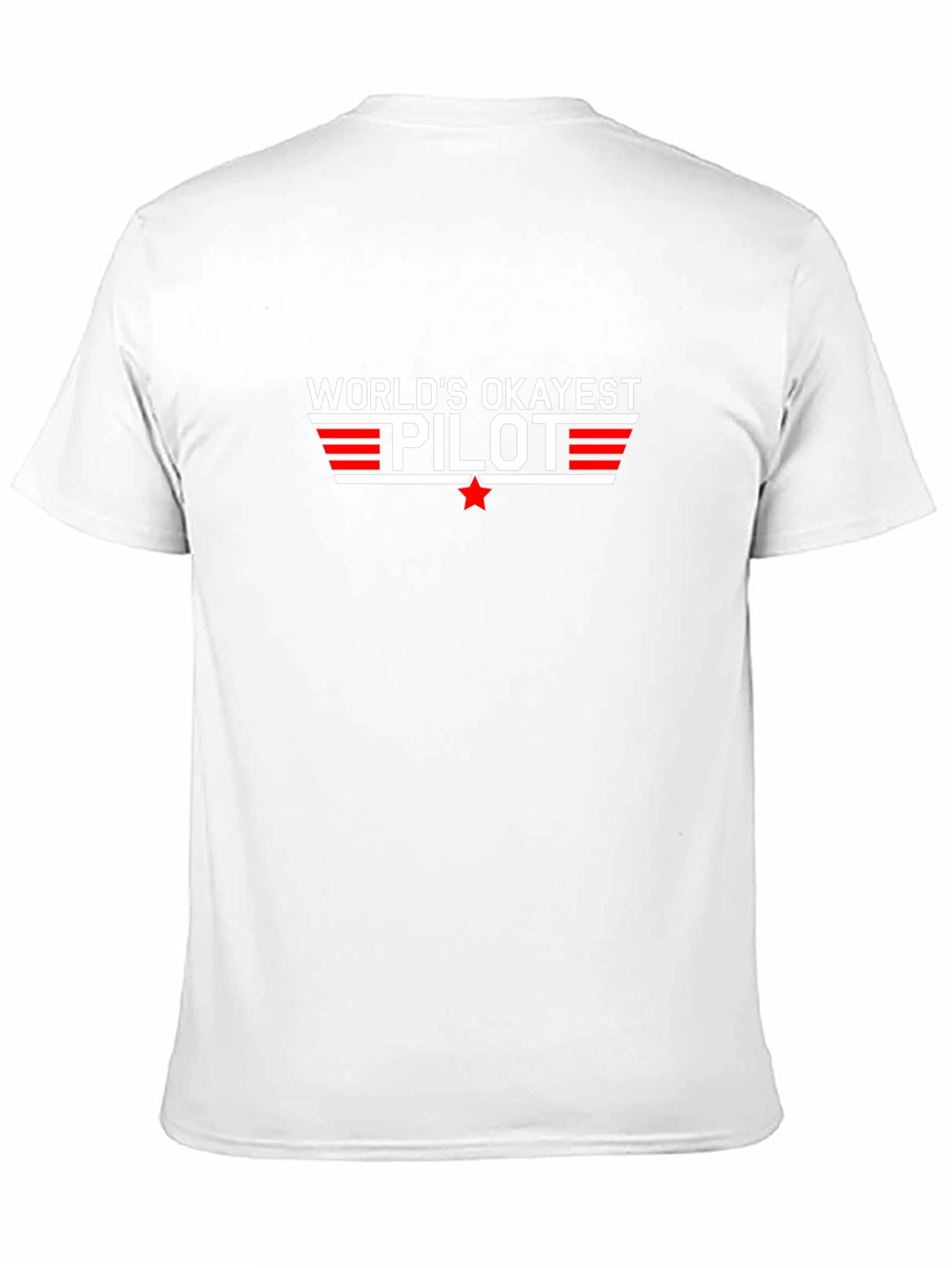 Worlds Okayest Pilot Black T-Shirt