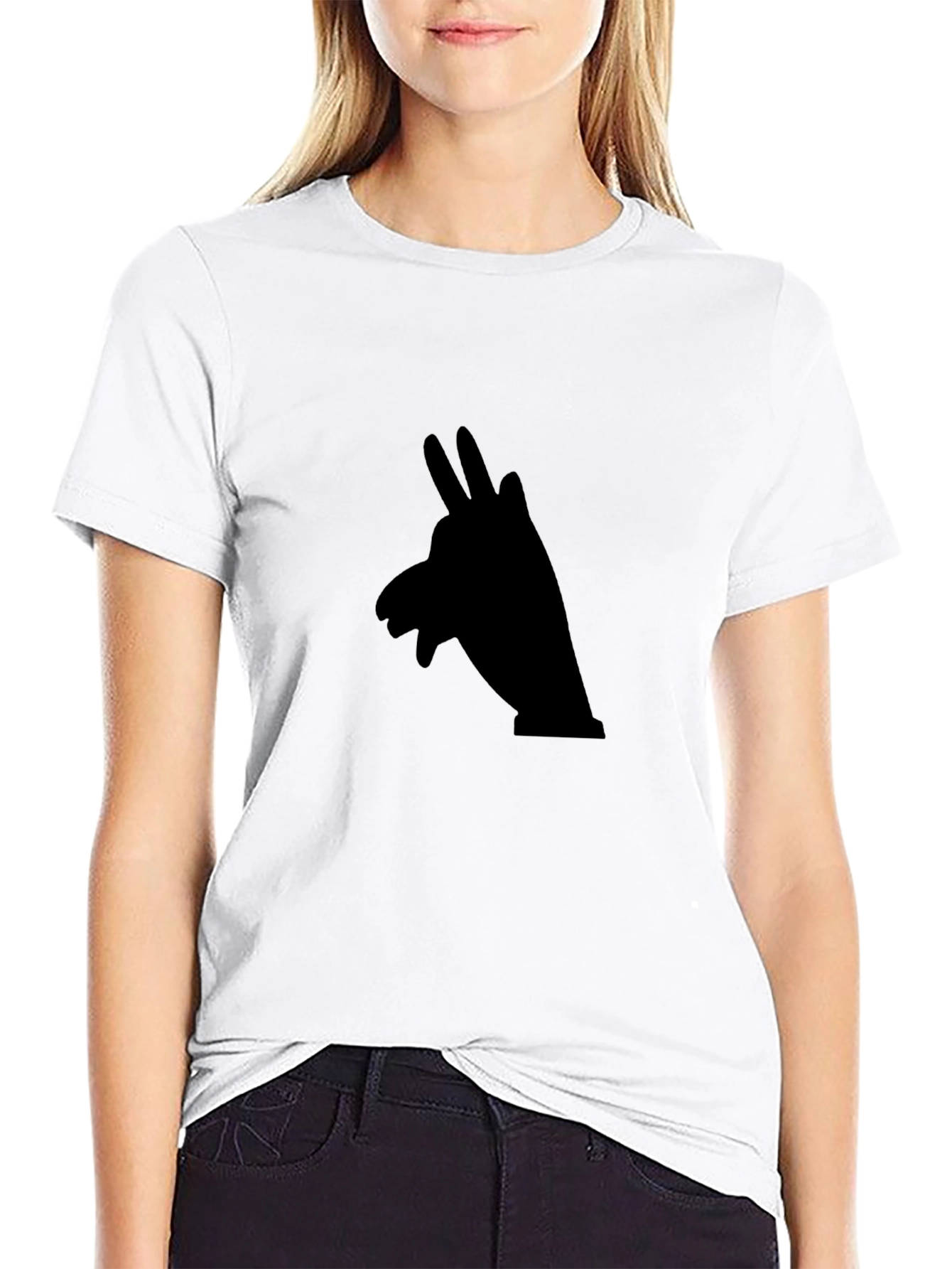 Black Shadow Puppet Graphic Tee - Soft Cotton