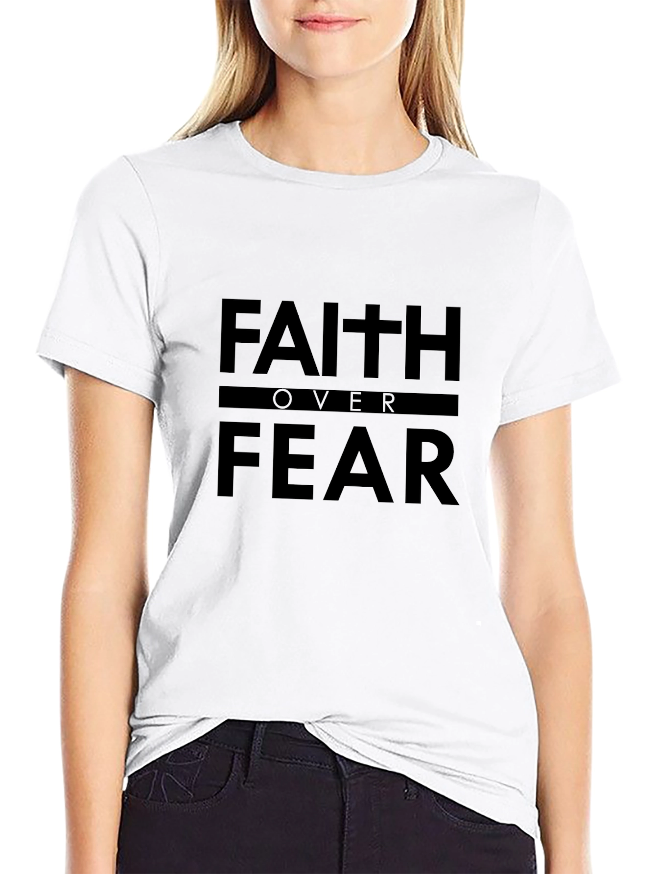 Faith Over Fear T-Shirt - Inspirational Tee
