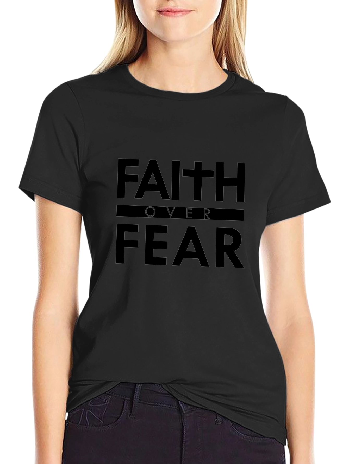 Faith Over Fear T-Shirt - Inspirational Tee