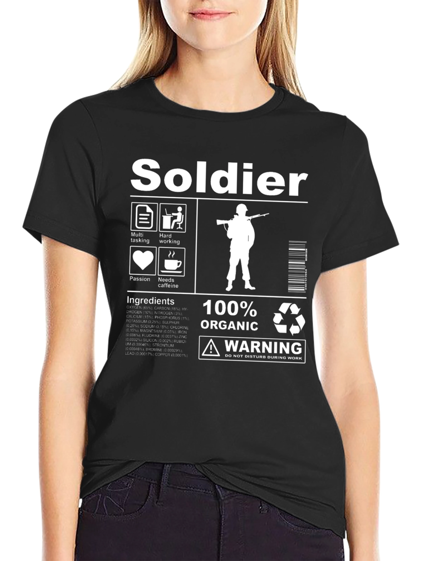 Soldier Graphic T-Shirt - Organic & Humorous