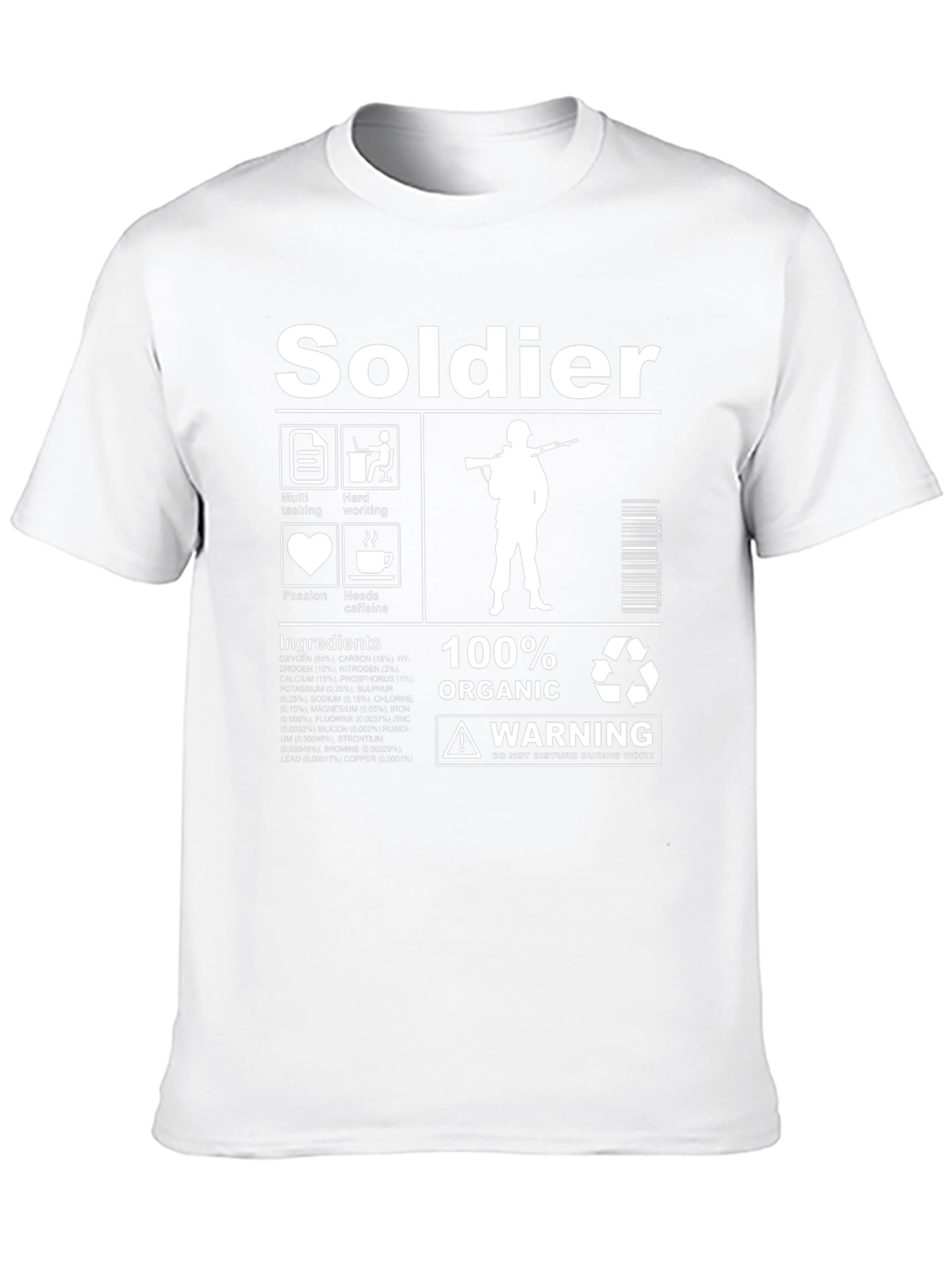 Soldier Graphic T-Shirt - Organic & Humorous