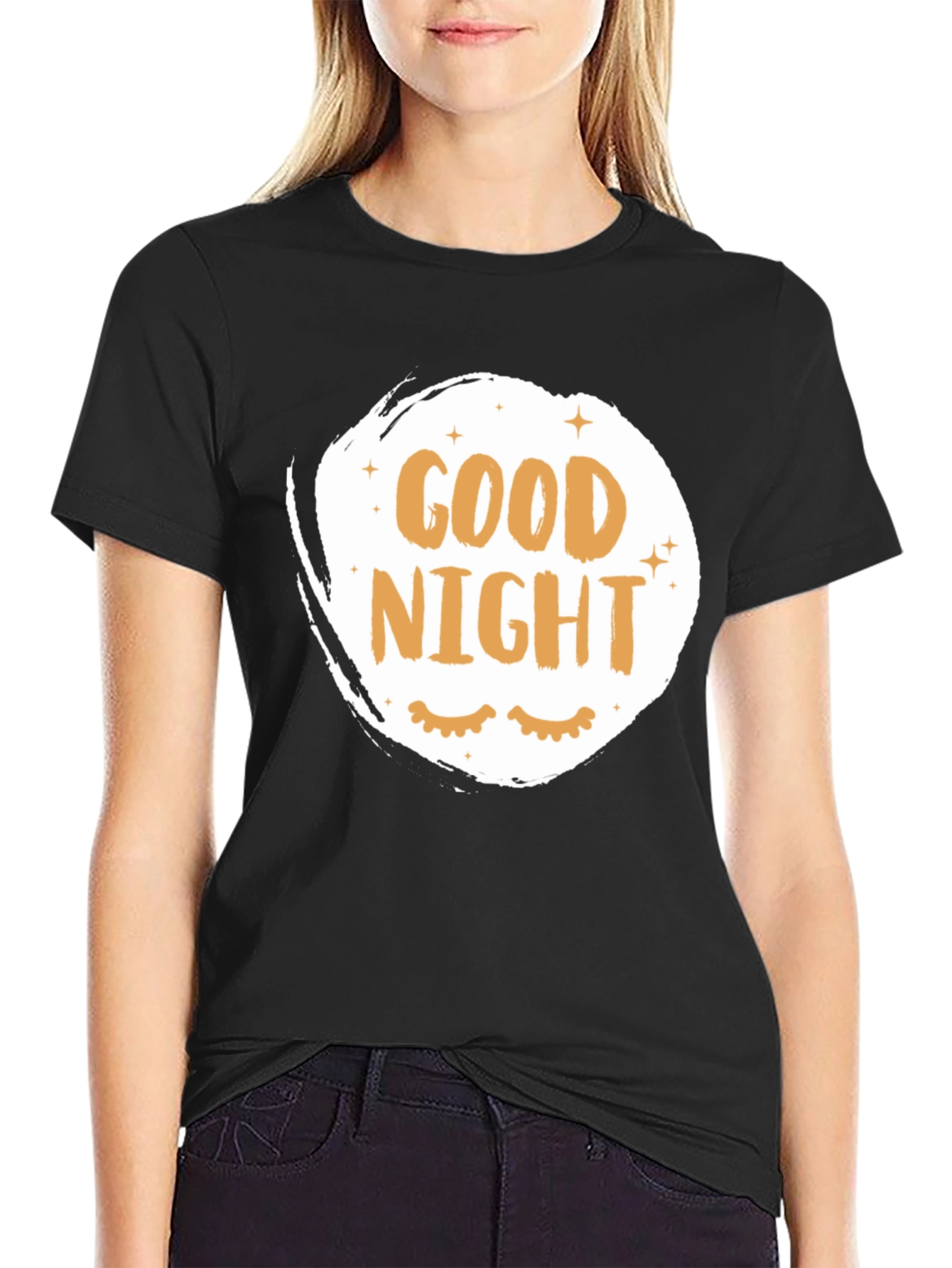 Good Night Graphic T-Shirt - Sleepy Eyes Tee
