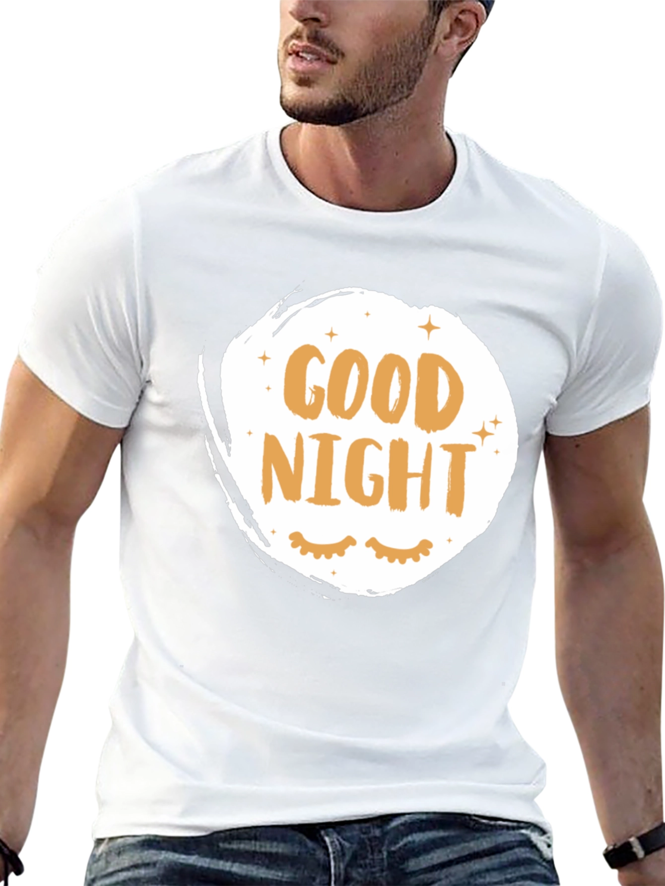 Good Night Graphic T-Shirt - Sleepy Eyes Tee