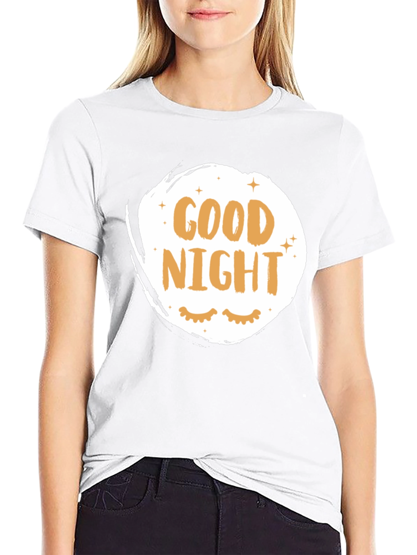 Good Night Graphic T-Shirt - Sleepy Eyes Tee