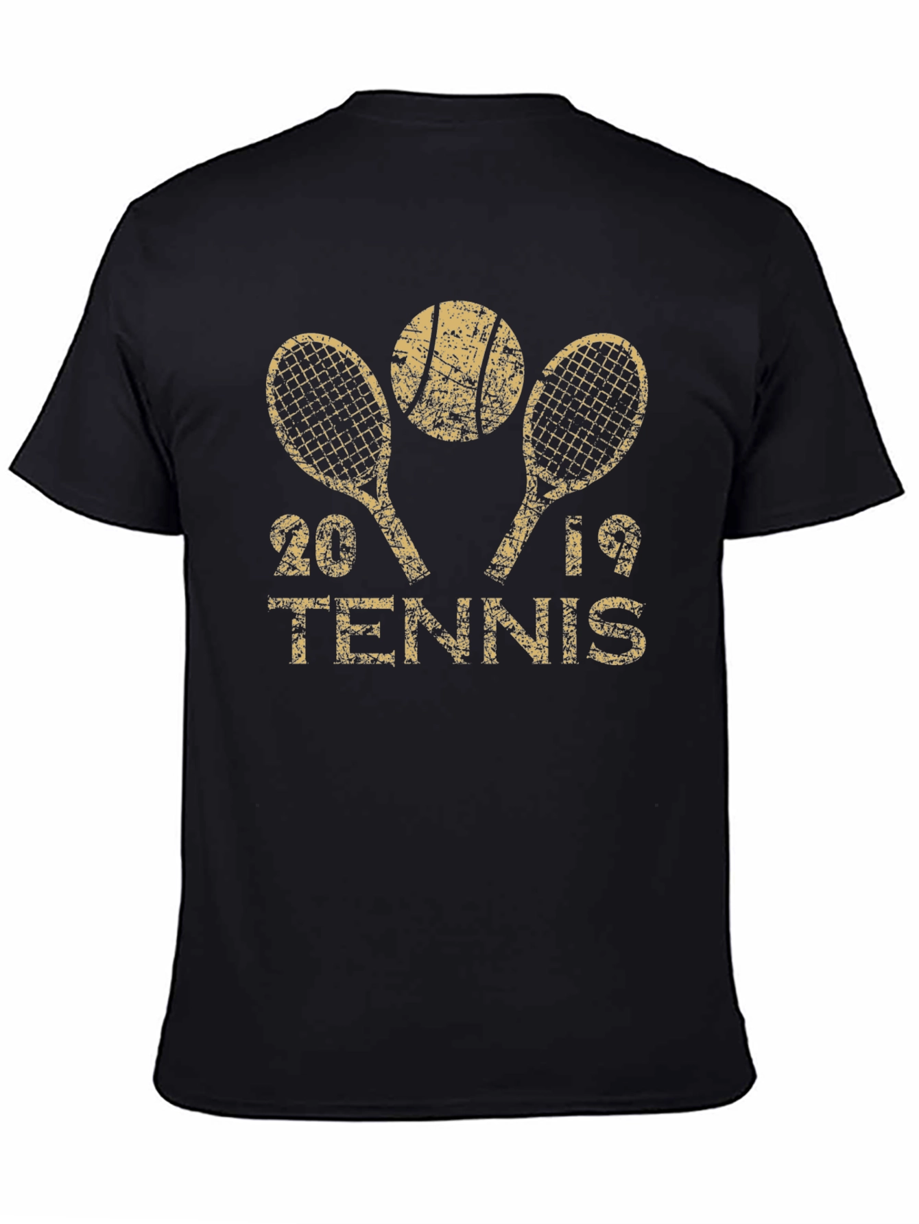 2019 Tennis Black T-Shirt