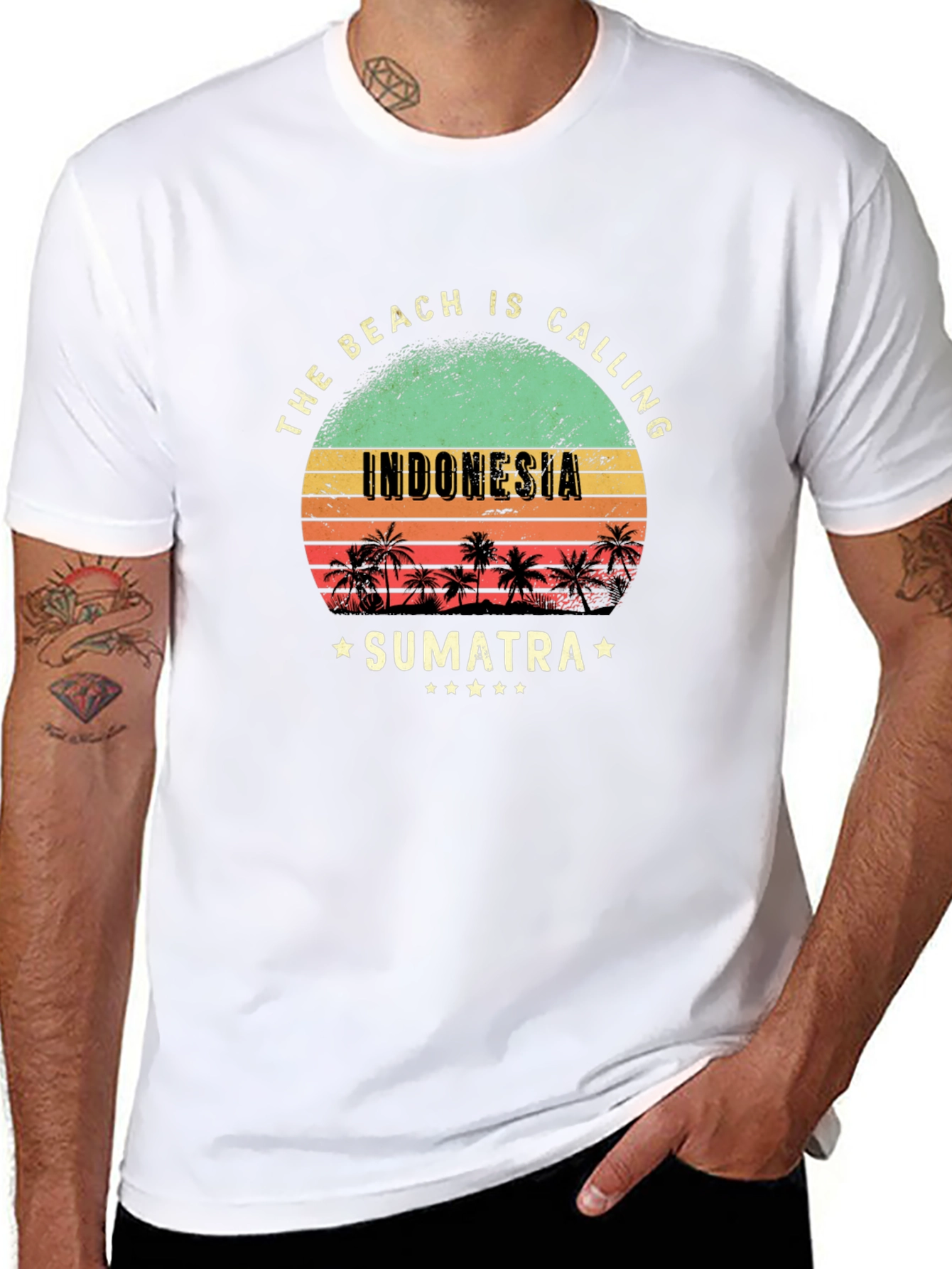 Indonesia Sumatra Beach Calling T-Shirt