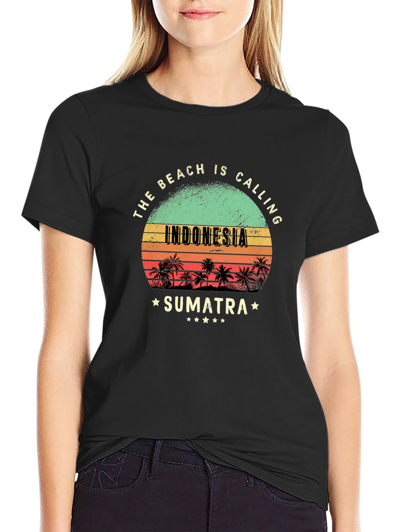 Indonesia Sumatra Beach Calling T-Shirt