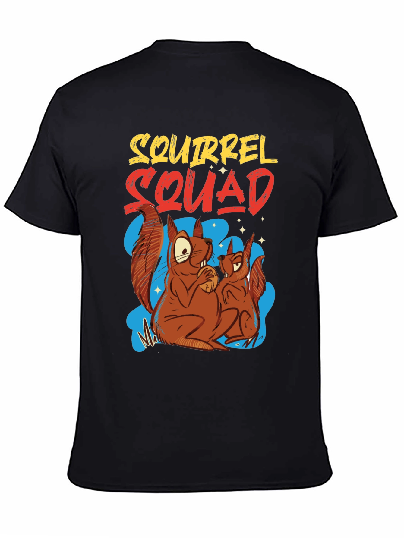 Squirrel Squad Graphic T-Shirt - Fun Cartoon Design