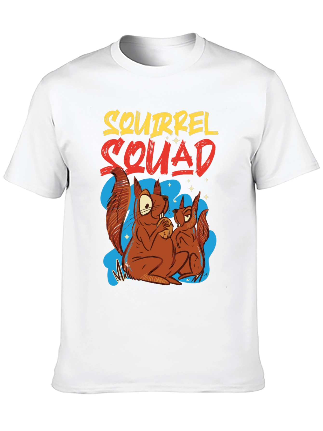 Squirrel Squad Graphic T-Shirt - Fun Cartoon Design
