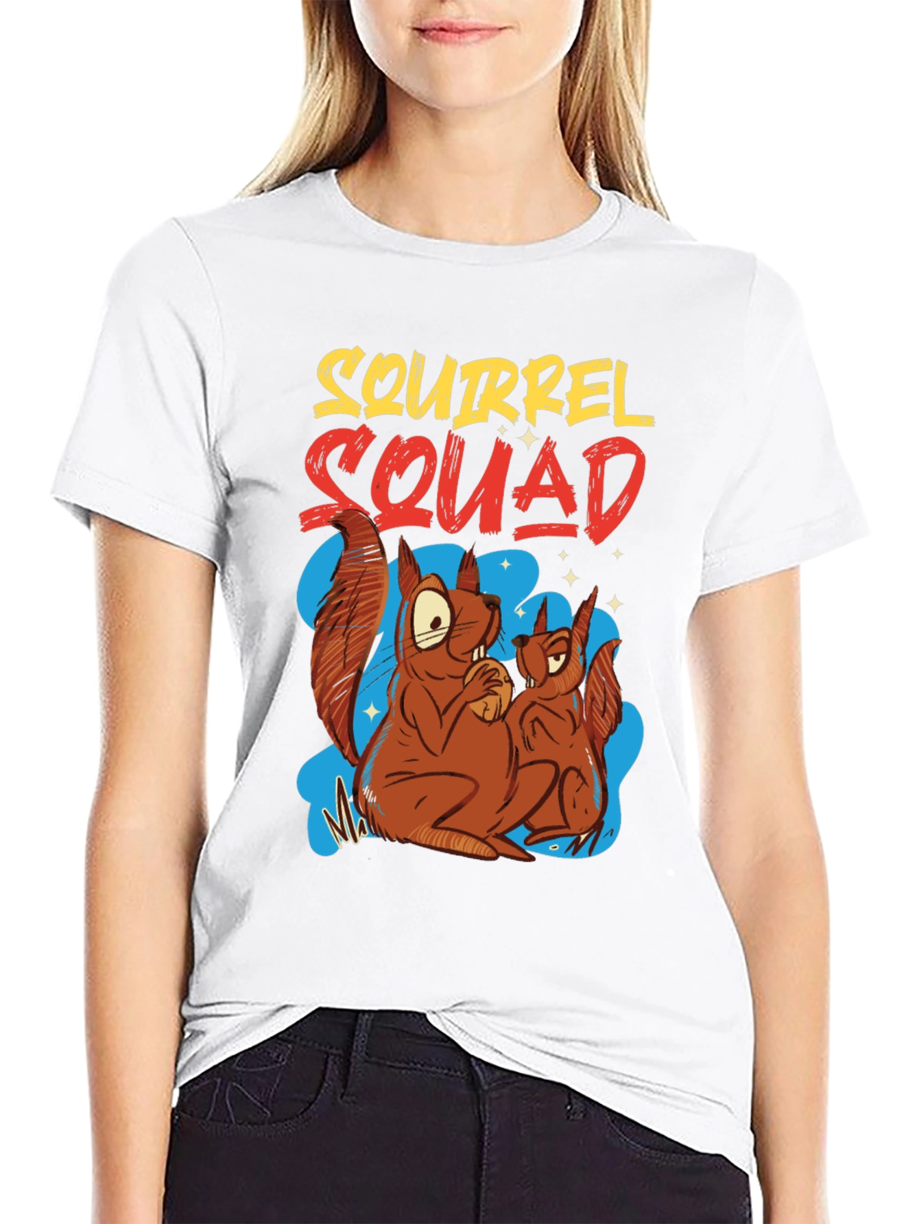 Squirrel Squad Graphic T-Shirt - Fun Cartoon Design