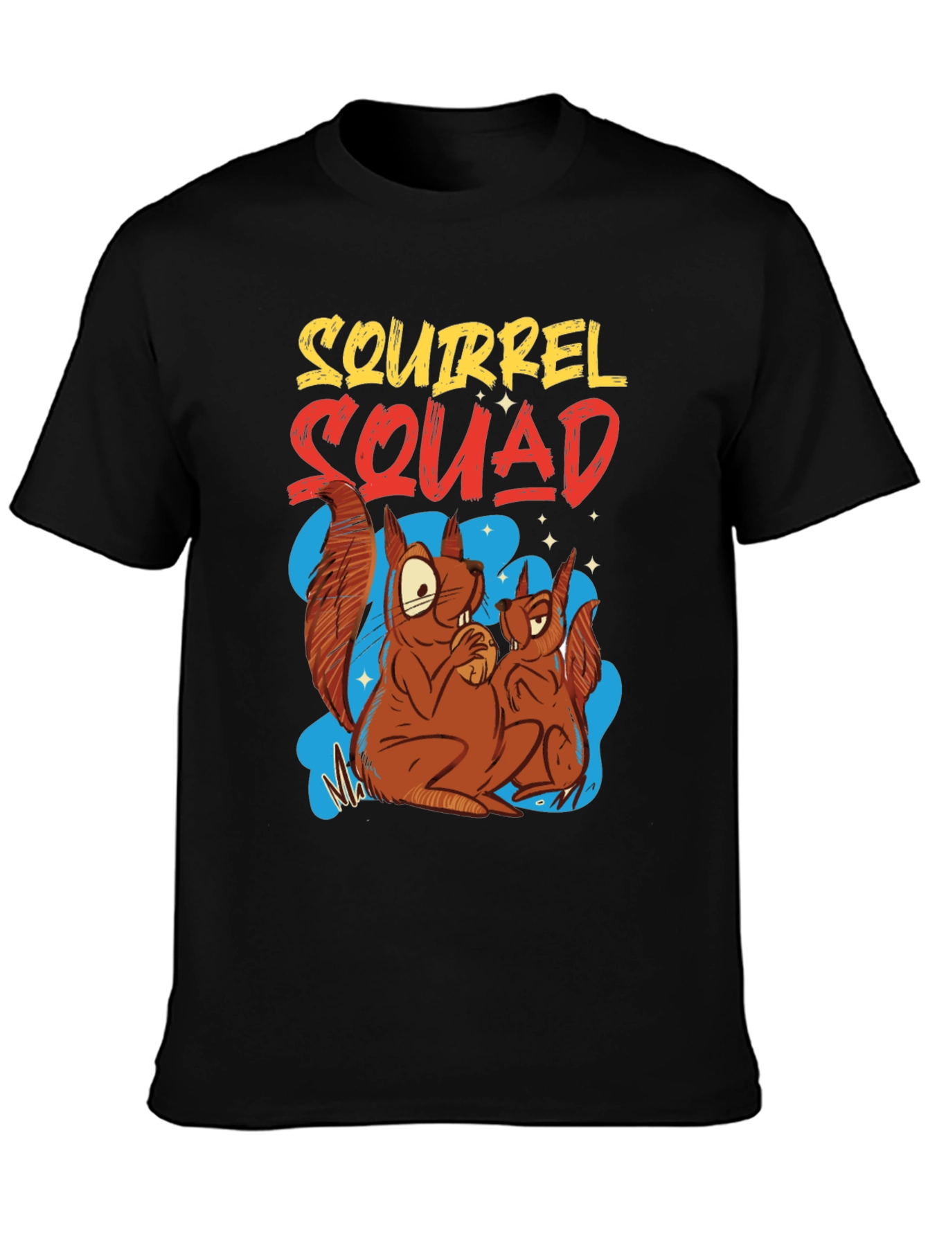 Squirrel Squad Graphic T-Shirt - Fun Cartoon Design