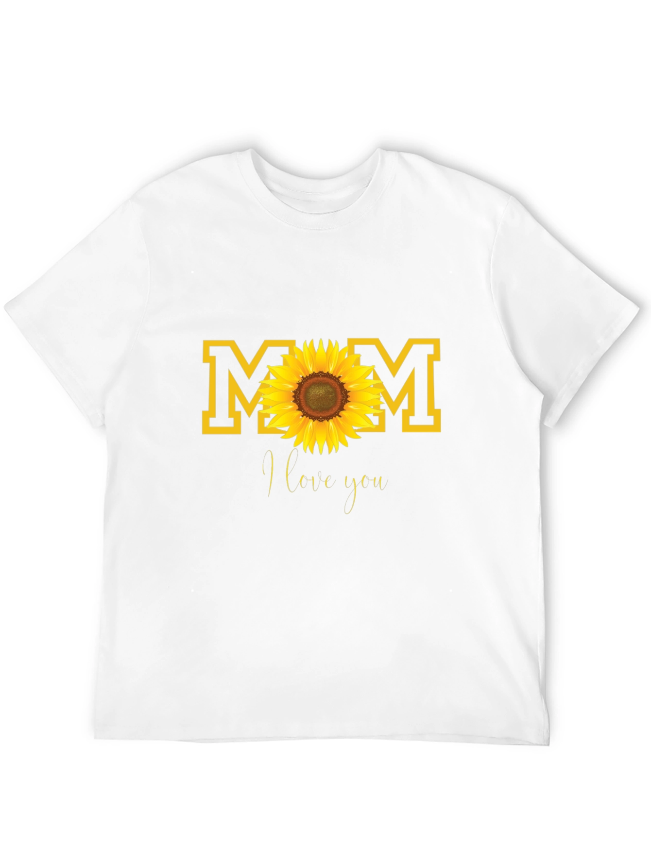Mom Sunflower Graphic Tee - Black