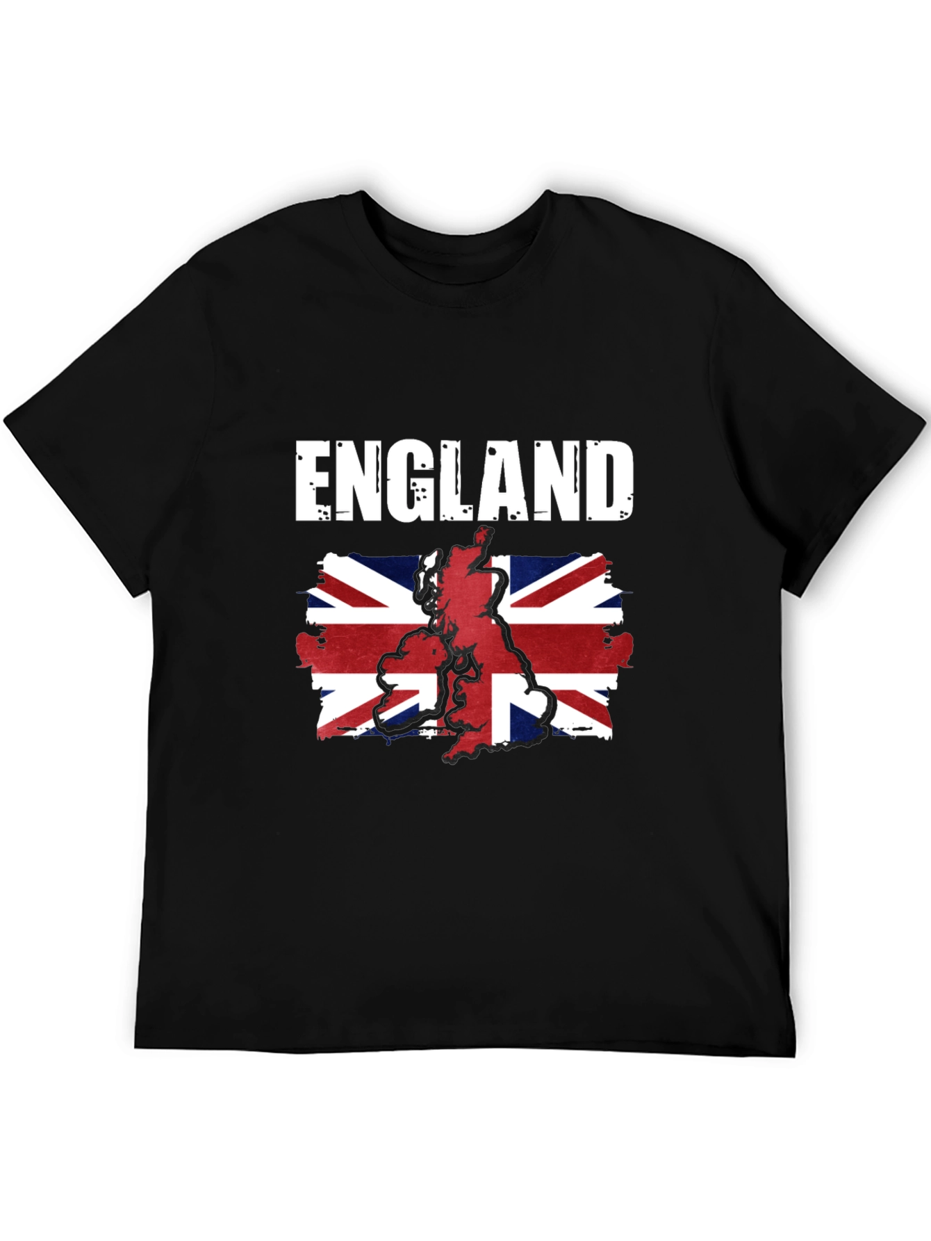 England Flag Graphic Tee - Black
