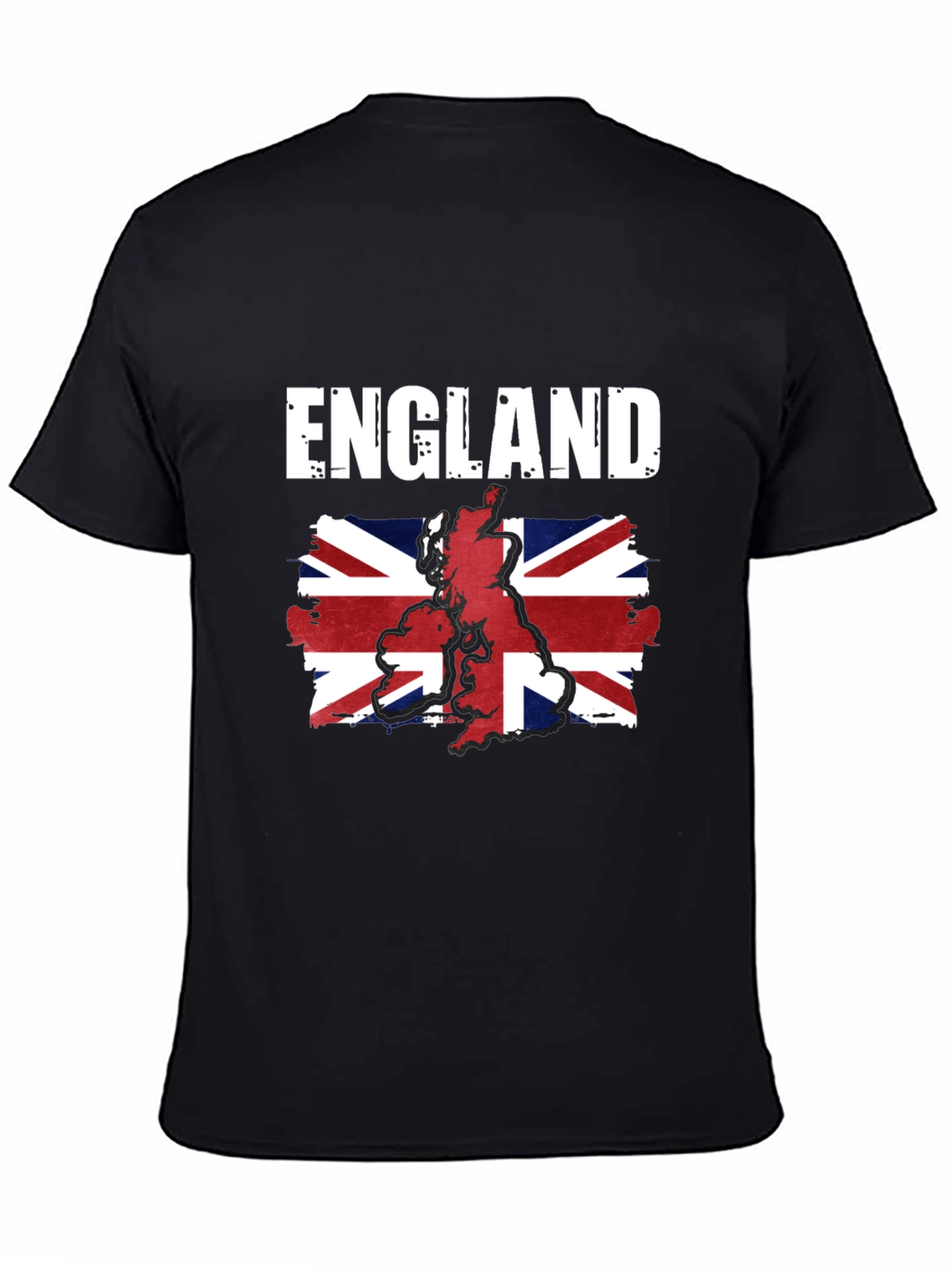 England Flag Graphic Tee - Black