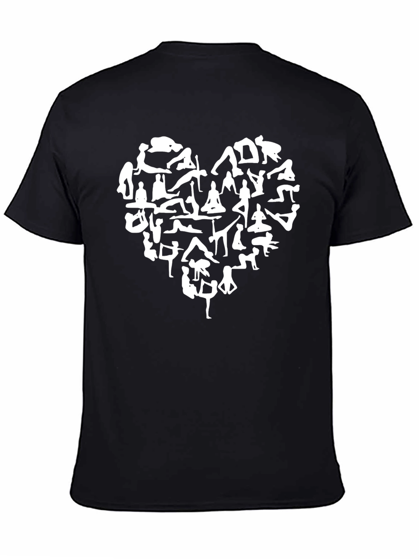 Yoga Love T-Shirt - Black Cotton Blend Tee