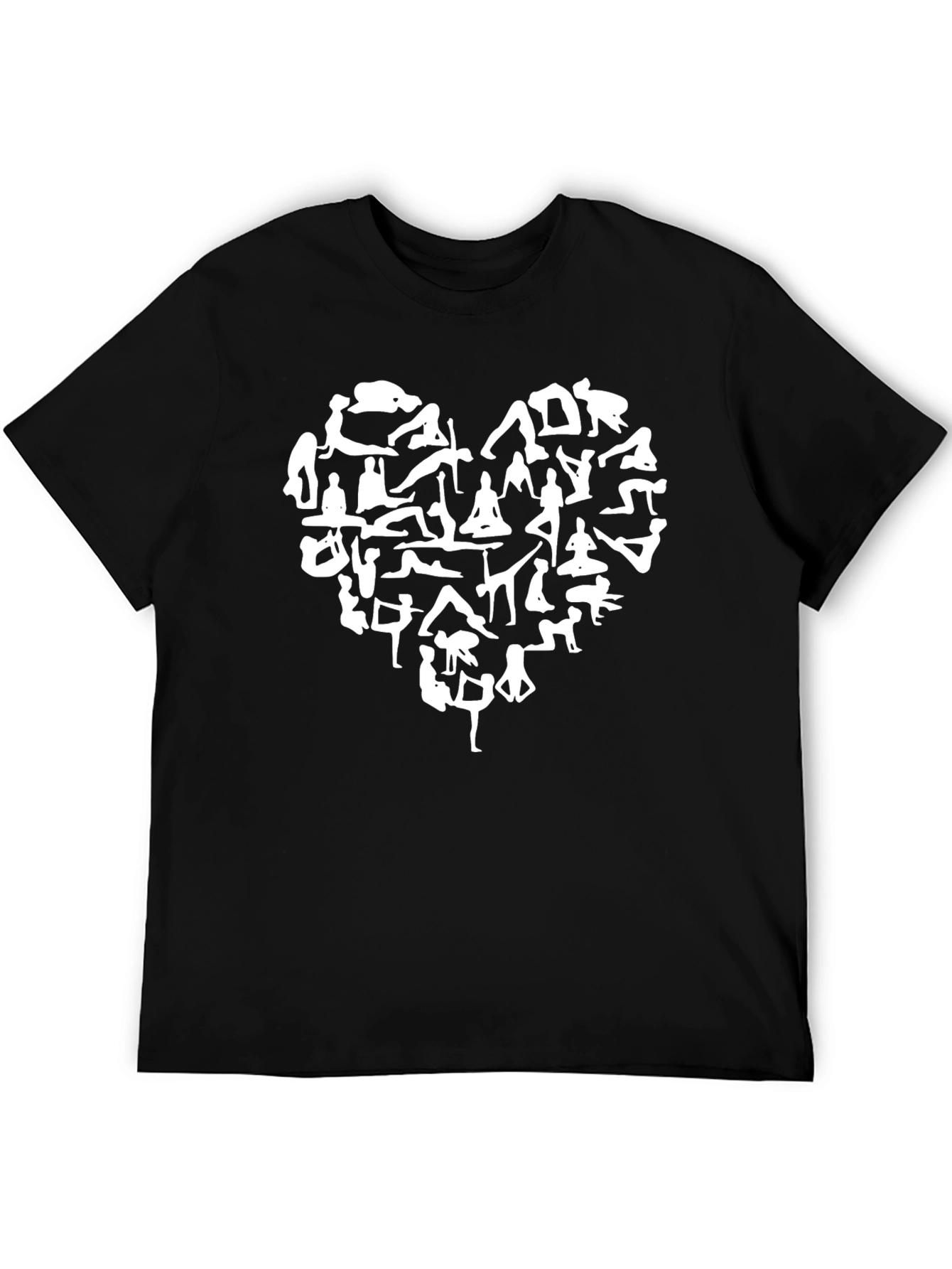 Yoga Love T-Shirt - Black Cotton Blend Tee
