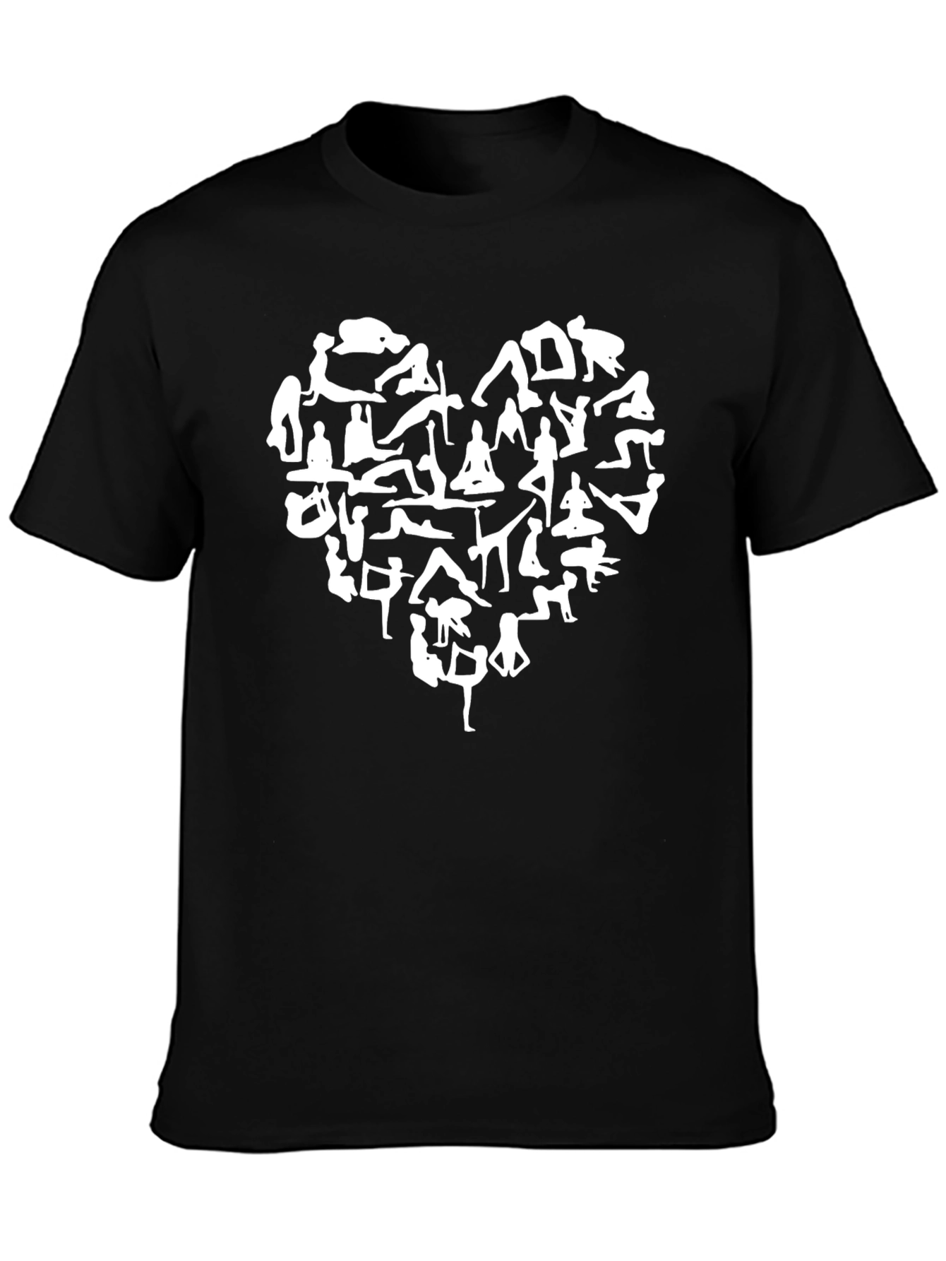 Yoga Love T-Shirt - Black Cotton Blend Tee