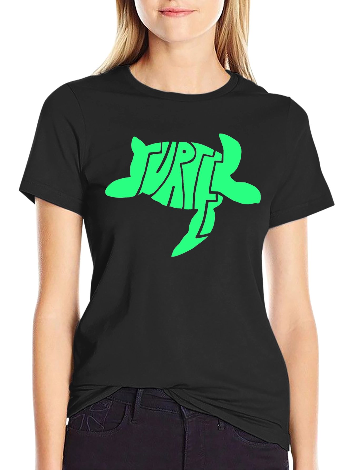 Turtle Graphic T-Shirt - Black -  Unique Design