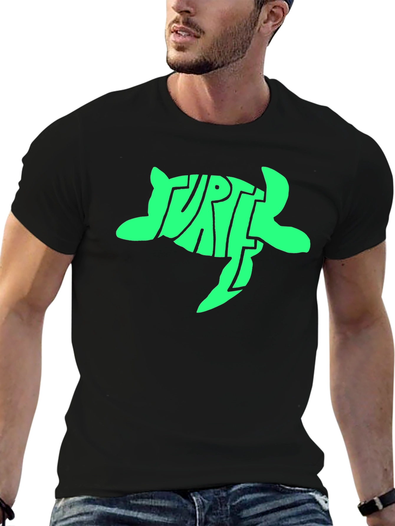Turtle Graphic T-Shirt - Black -  Unique Design