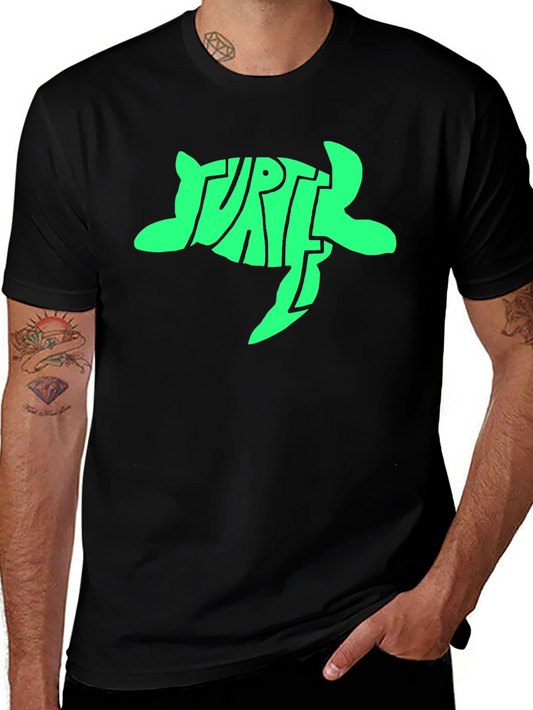 Turtle Graphic T-Shirt - Black -  Unique Design