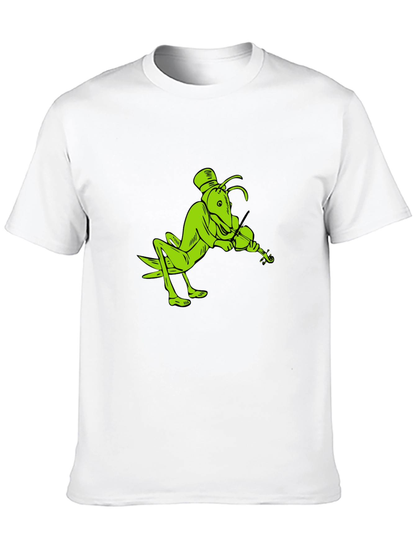 Grasshopper Violinist Black T-Shirt