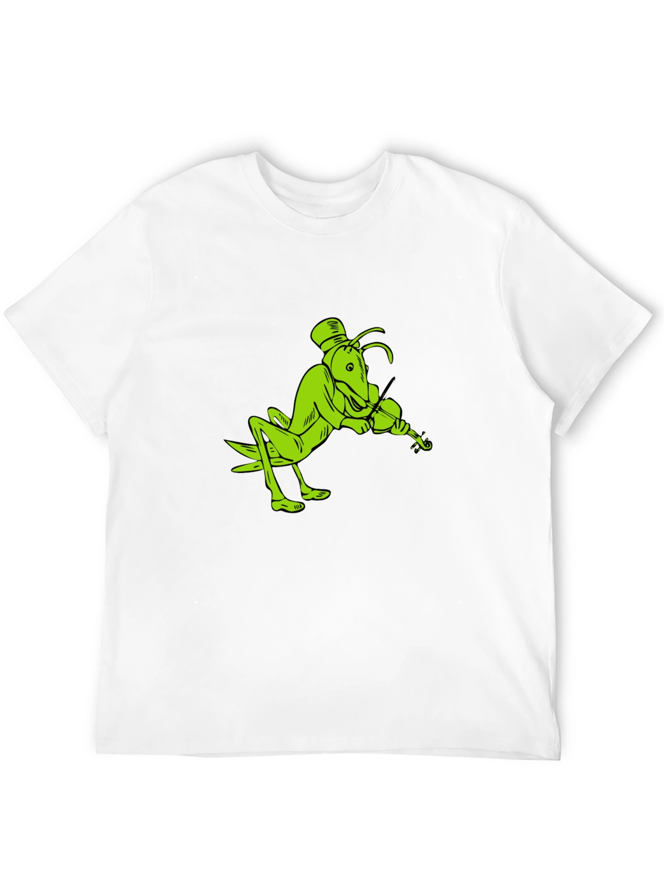 Grasshopper Violinist Black T-Shirt