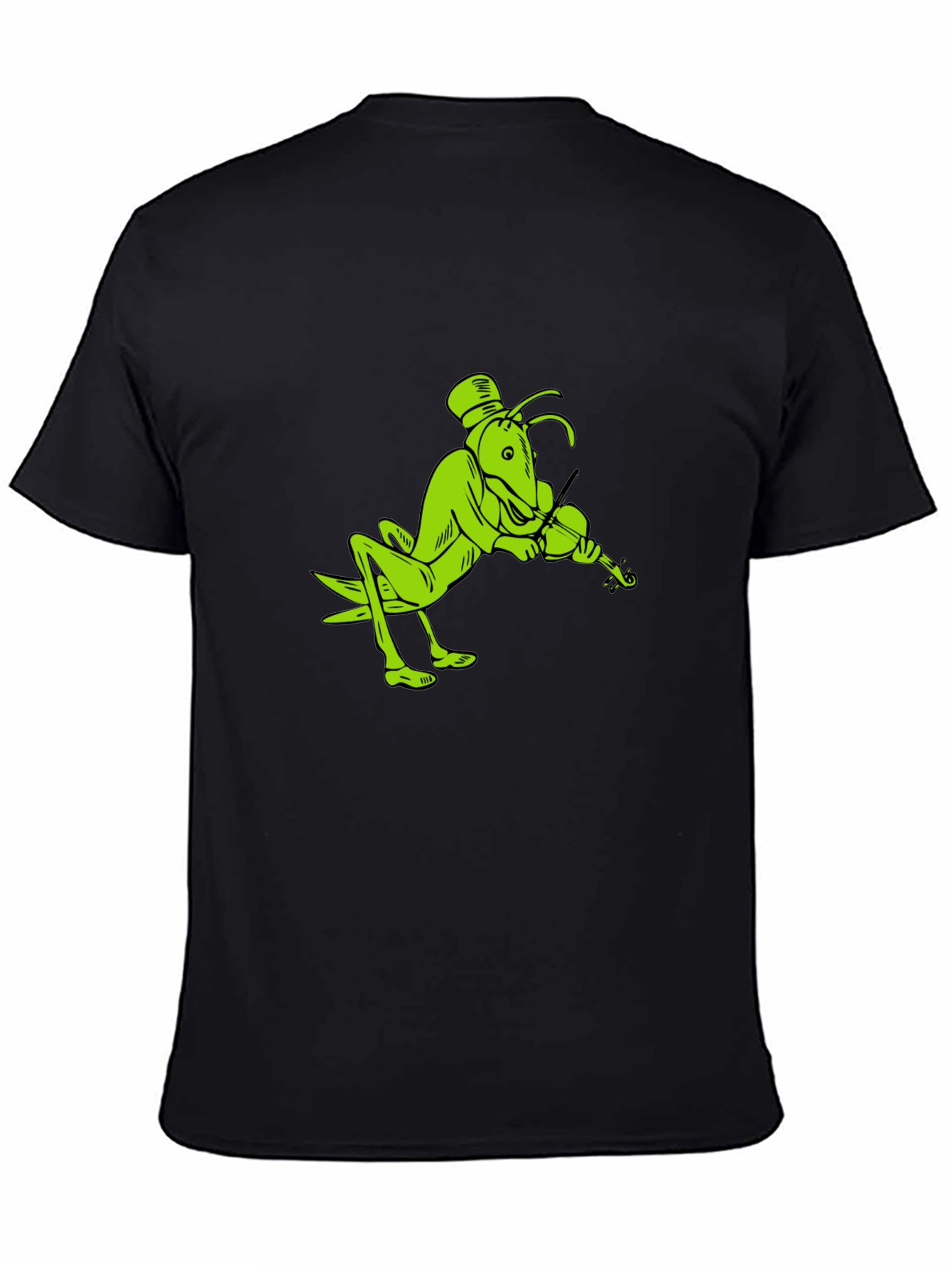Grasshopper Violinist Black T-Shirt