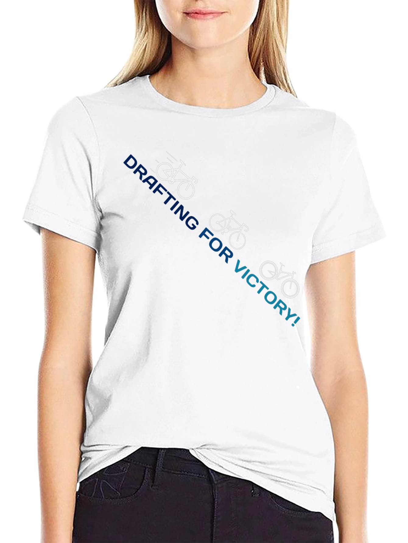 Drafting For Victory T-Shirt Cycling Graphic Tee