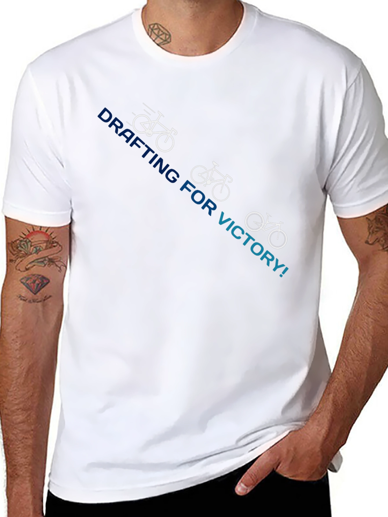 Drafting For Victory T-Shirt Cycling Graphic Tee