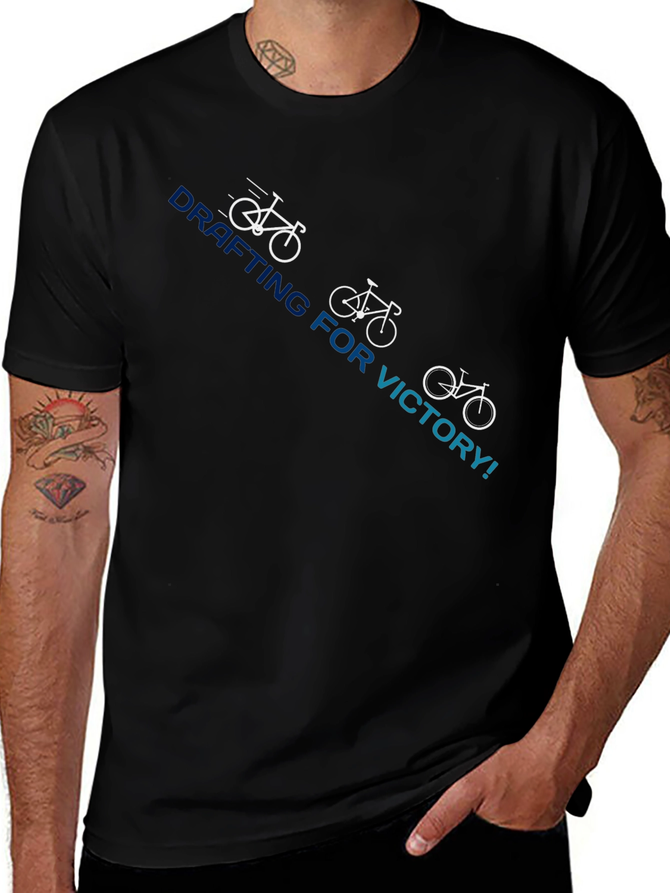Drafting For Victory T-Shirt Cycling Graphic Tee