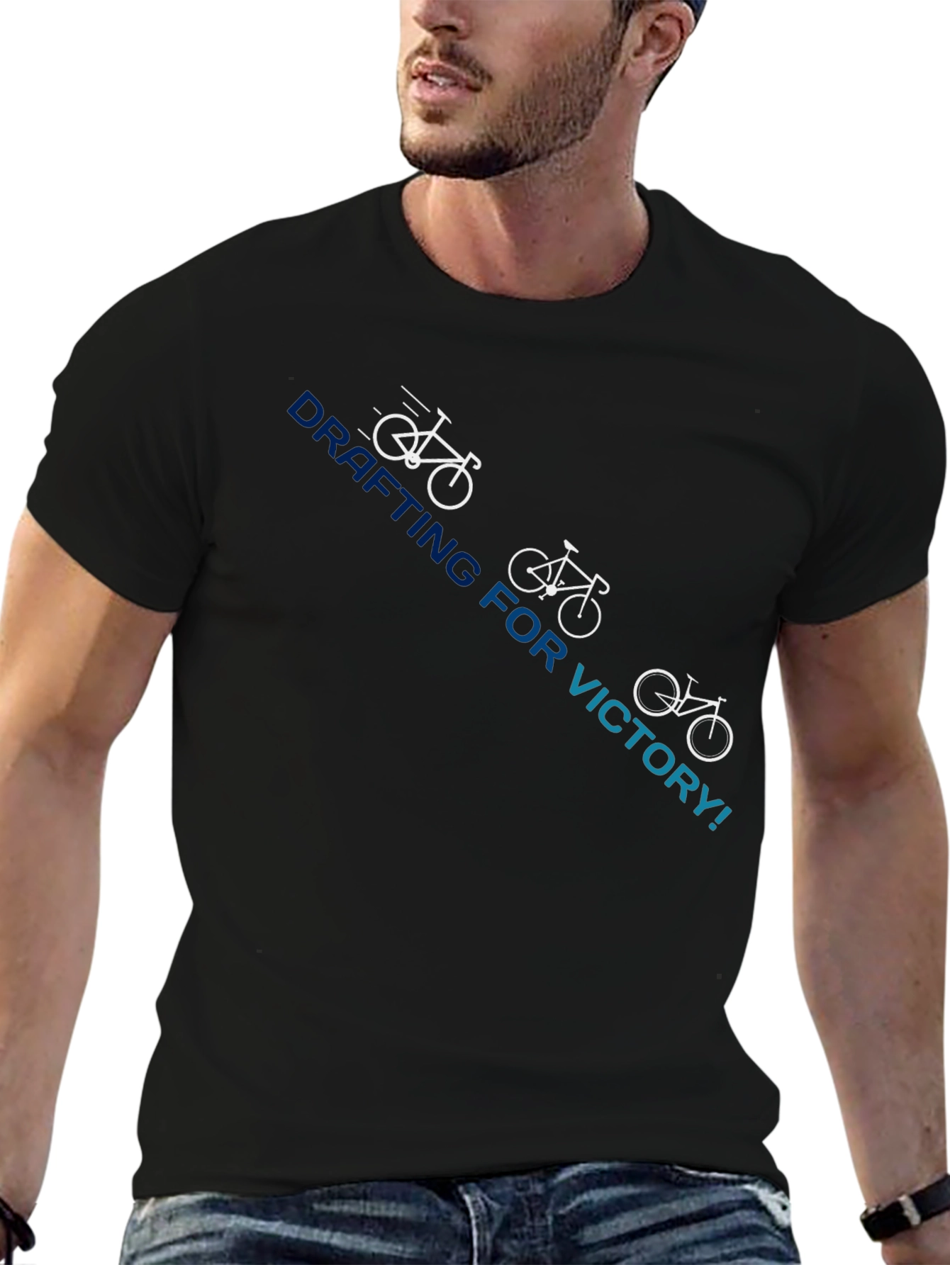 Drafting For Victory T-Shirt Cycling Graphic Tee