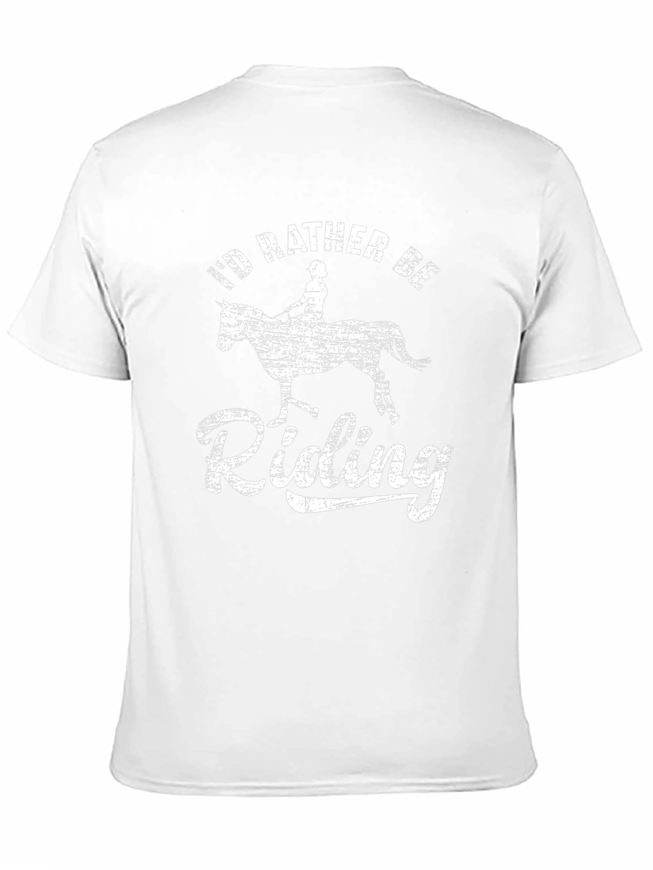 Id Rather Be Riding Black T-Shirt