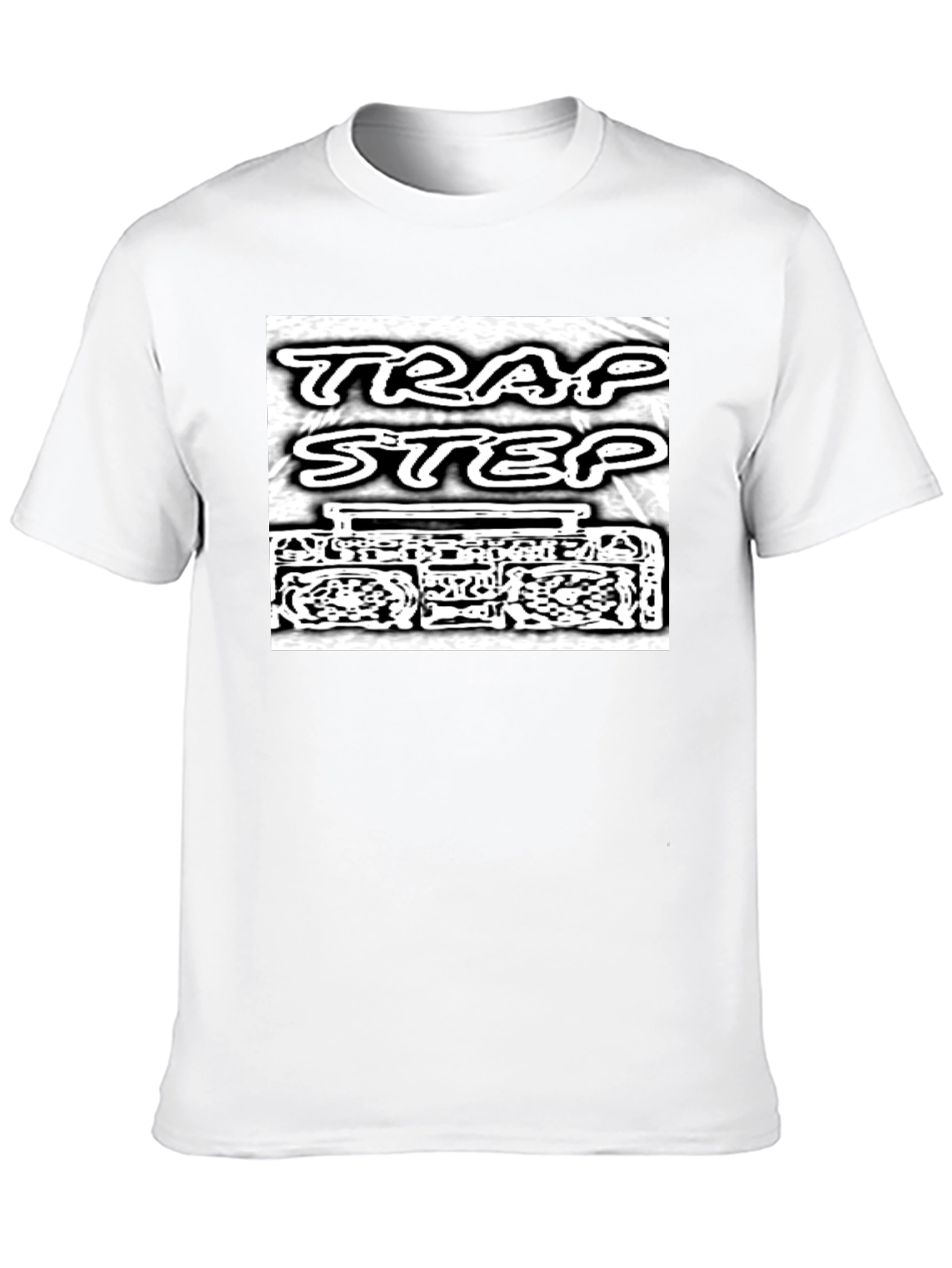Trap Step Graphic T-Shirt - Black Cotton Tee