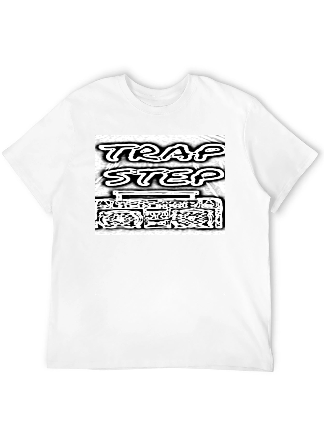 Trap Step Graphic T-Shirt - Black Cotton Tee
