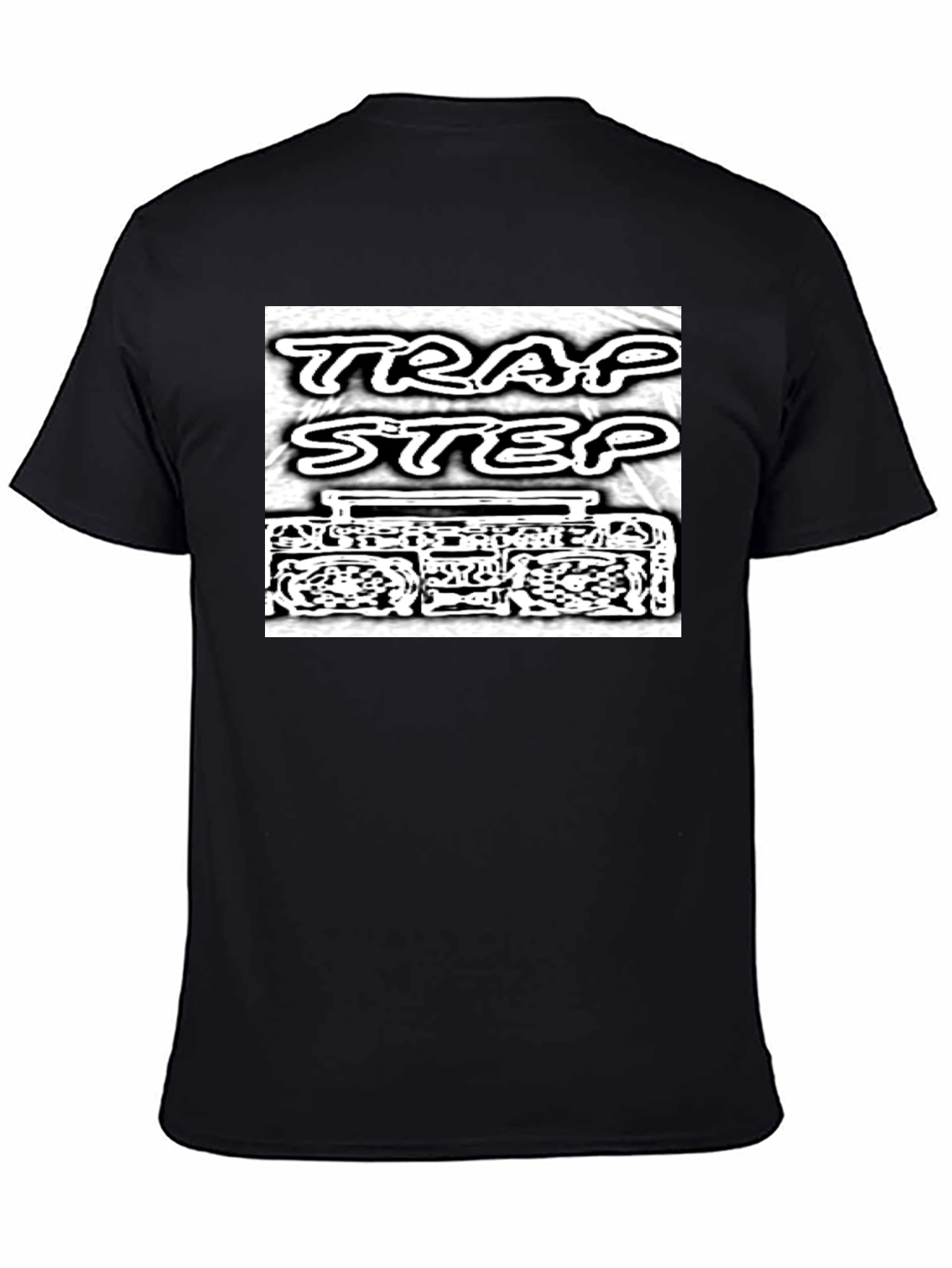Trap Step Graphic T-Shirt - Black Cotton Tee