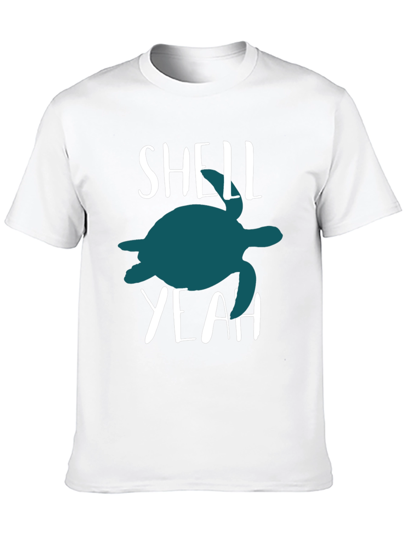 Shell Yeah Turtle Graphic Tee - Black Cotton T-Shirt