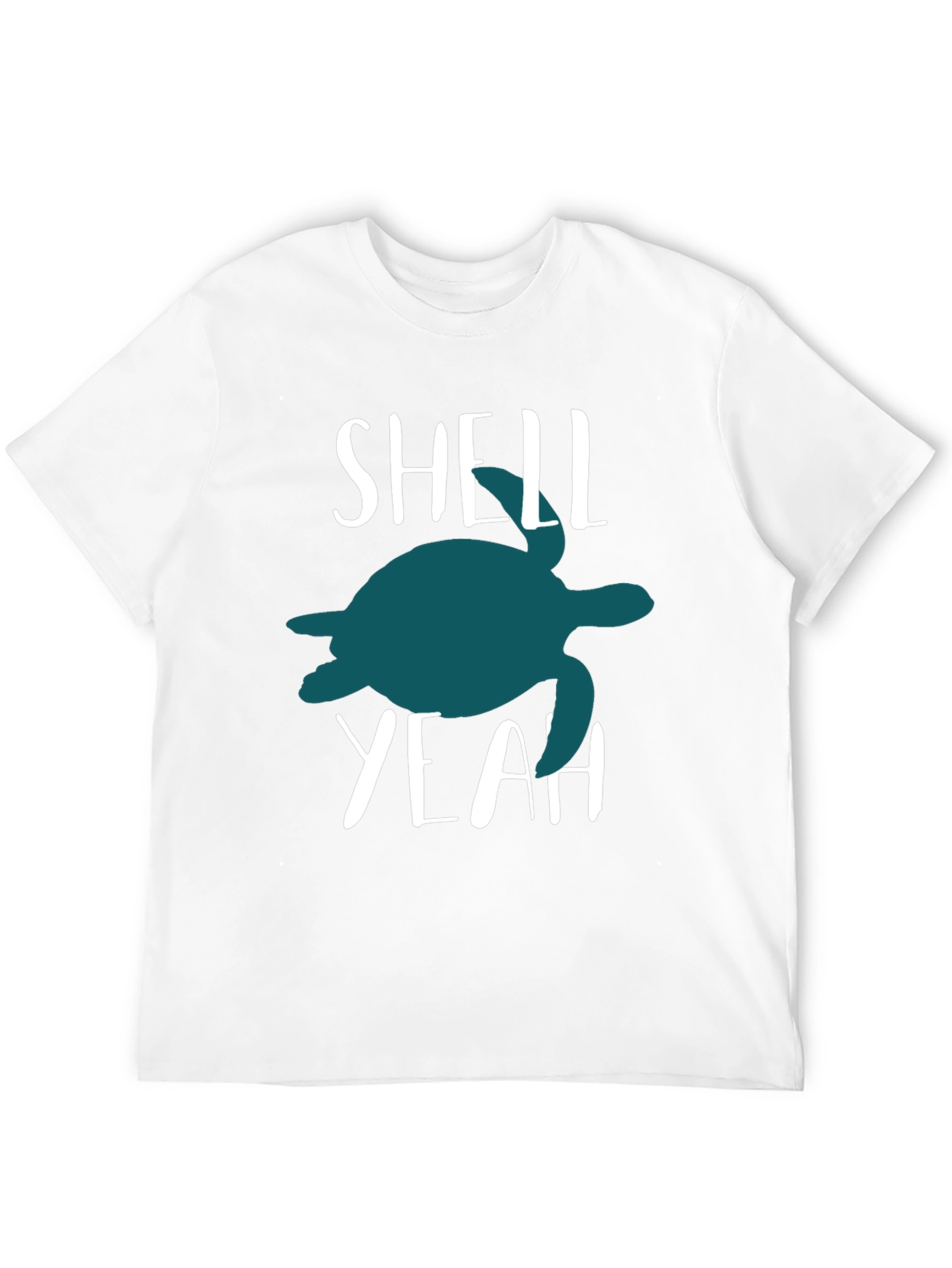 Shell Yeah Turtle Graphic Tee - Black Cotton T-Shirt