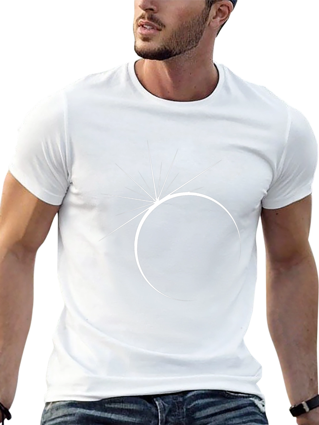 Eclipse Graphic Tee - Modern Black T-Shirt