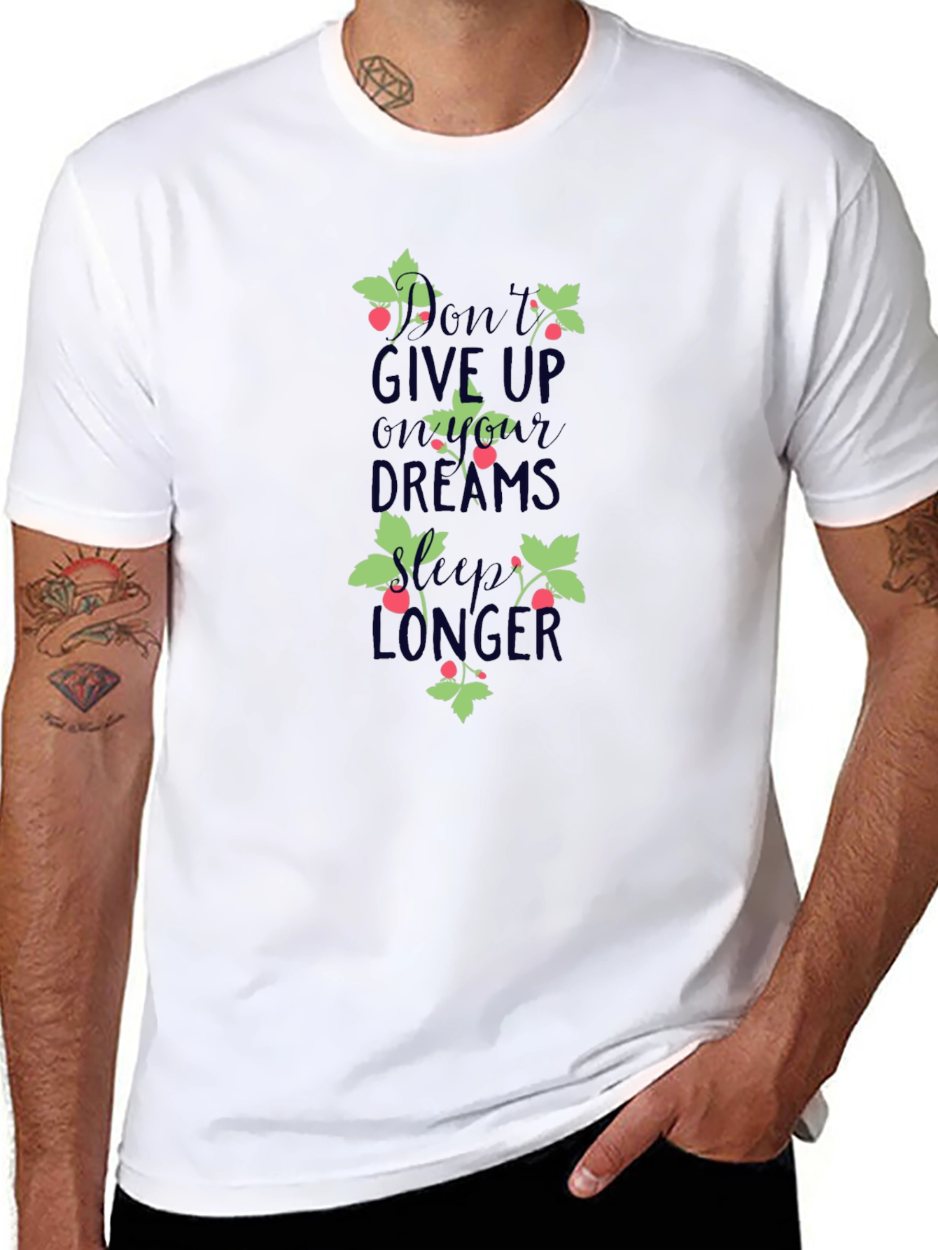 Motivational Graphic Tee - Dont Give Up