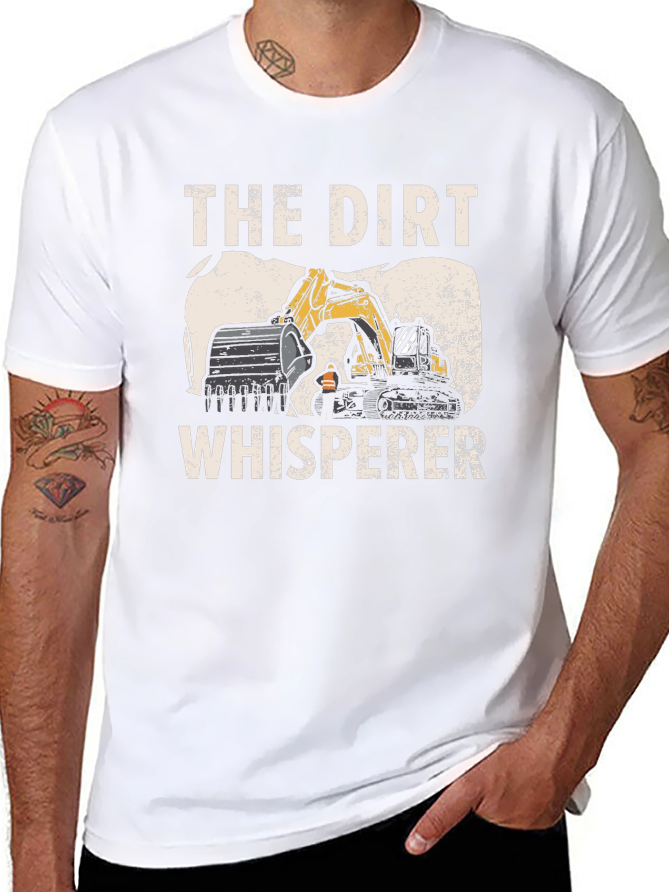 The Dirt Whisperer Excavator Graphic Tee