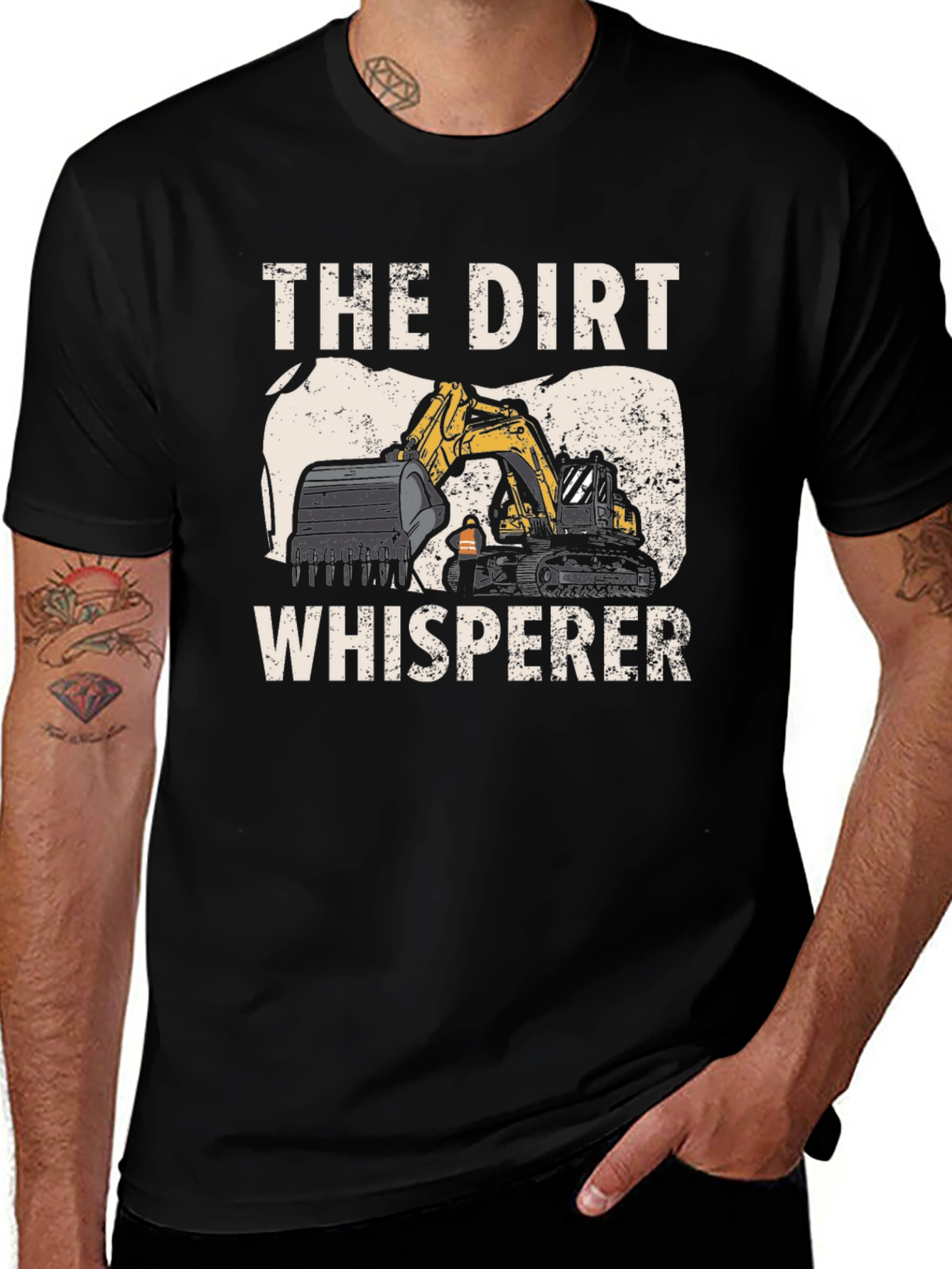 The Dirt Whisperer Excavator Graphic Tee