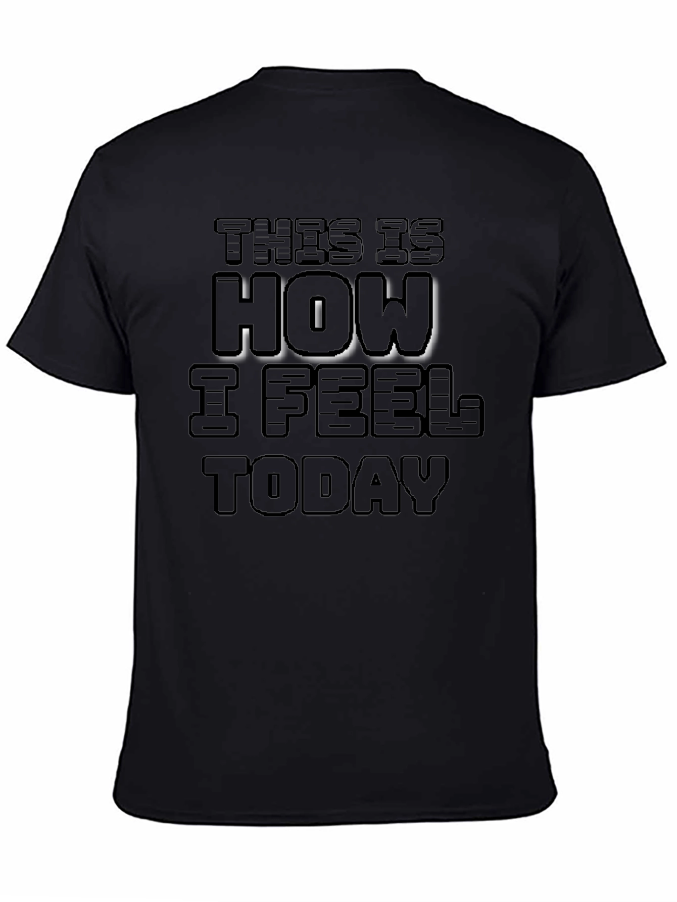 Mens This is How I Feel Today Black T-Shirt