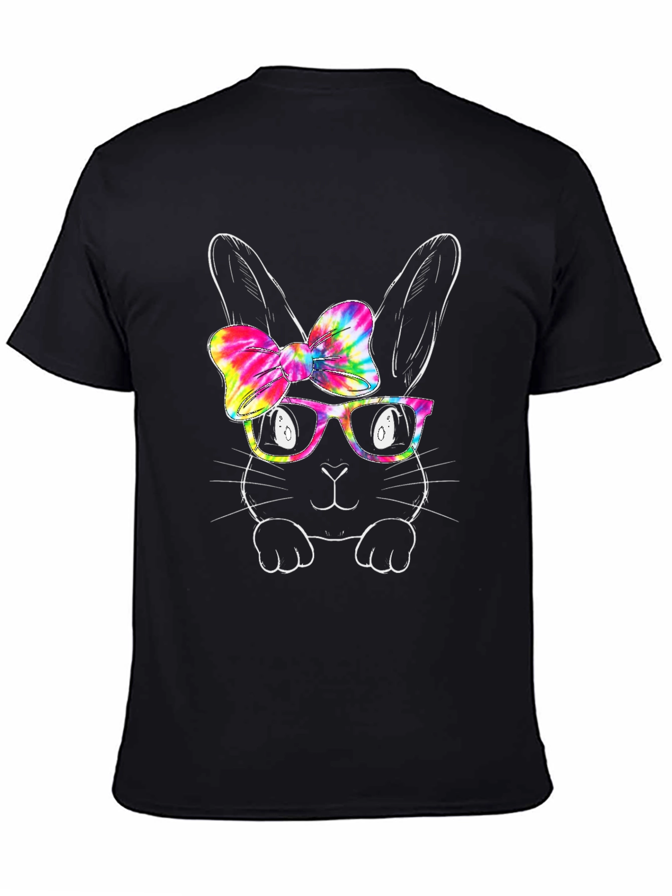 Easter Bunny Tie Dye Bow T-Shirt
