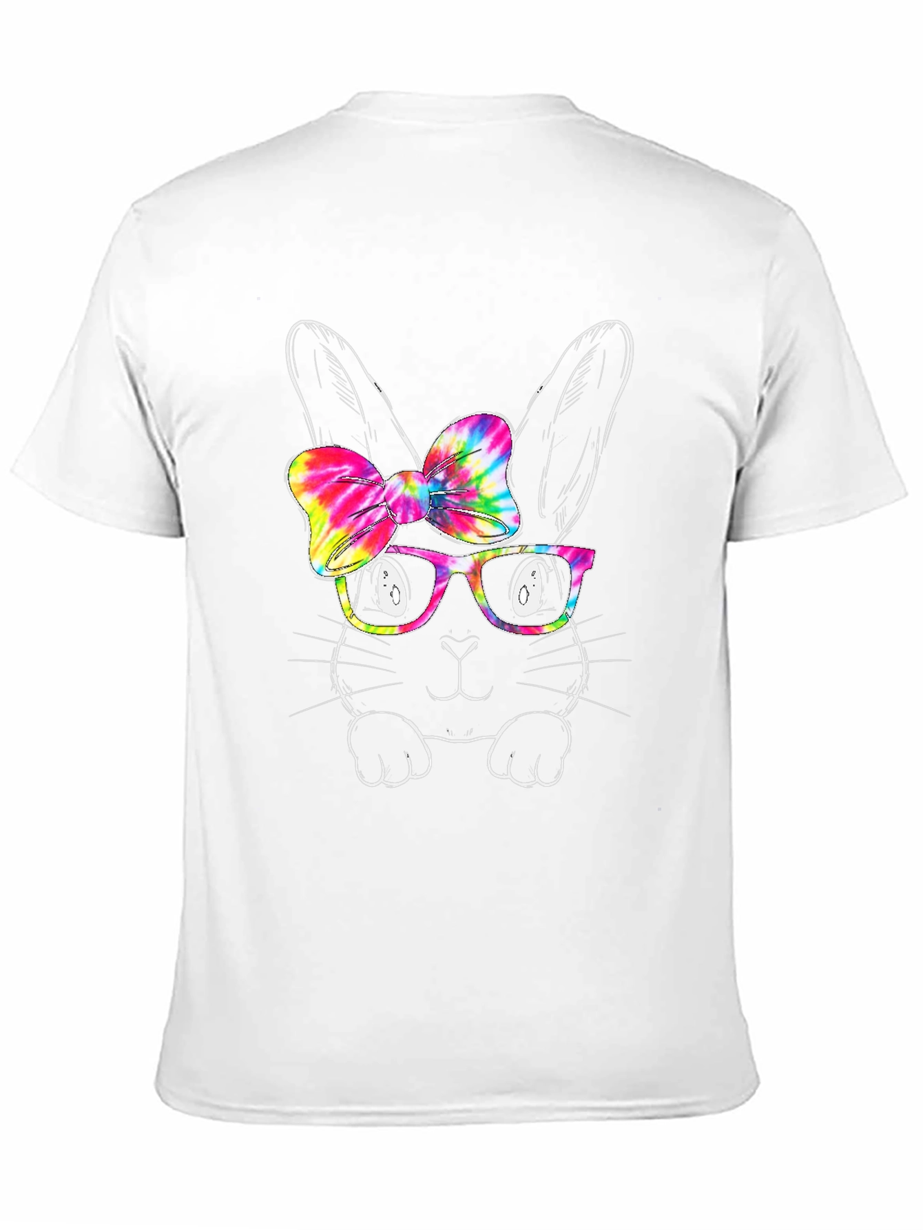 Easter Bunny Tie Dye Bow T-Shirt