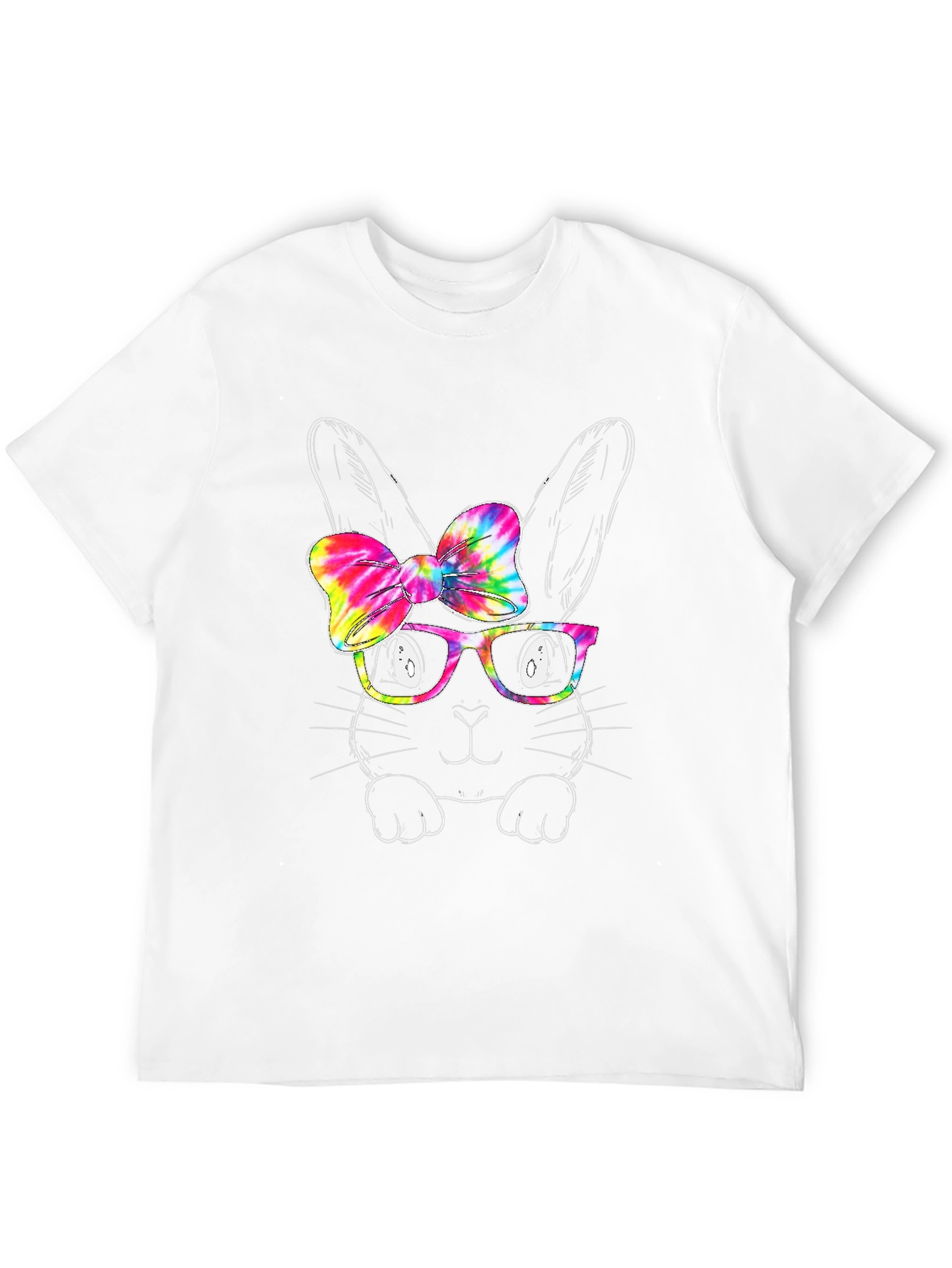 Easter Bunny Tie Dye Bow T-Shirt