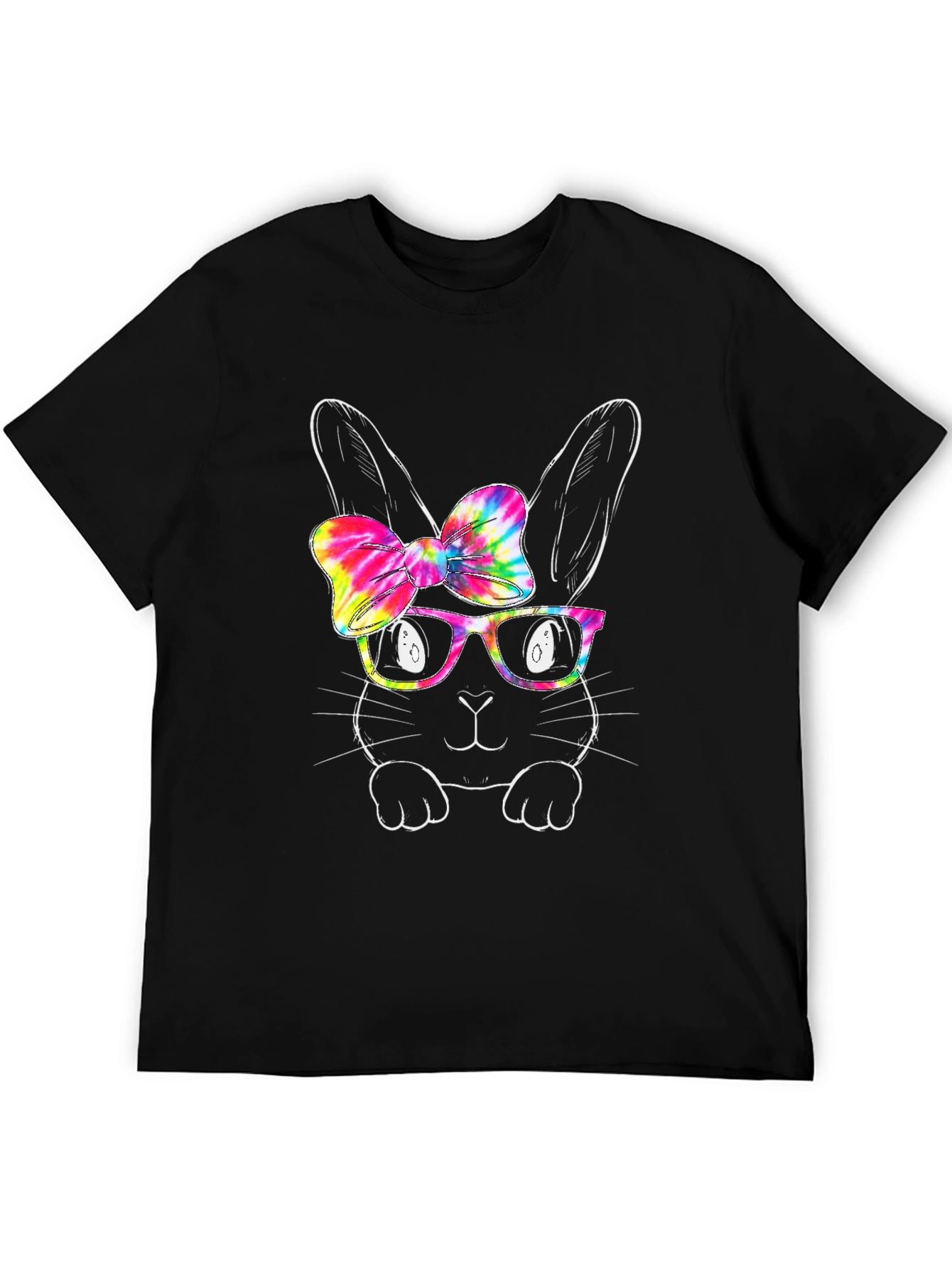 Easter Bunny Tie Dye Bow T-Shirt